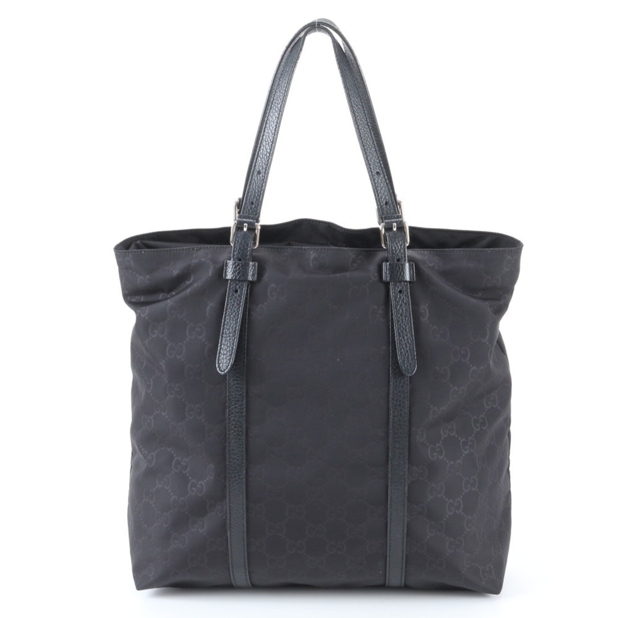Gucci Black Nylon Leather Handbag (Pre-Owned)