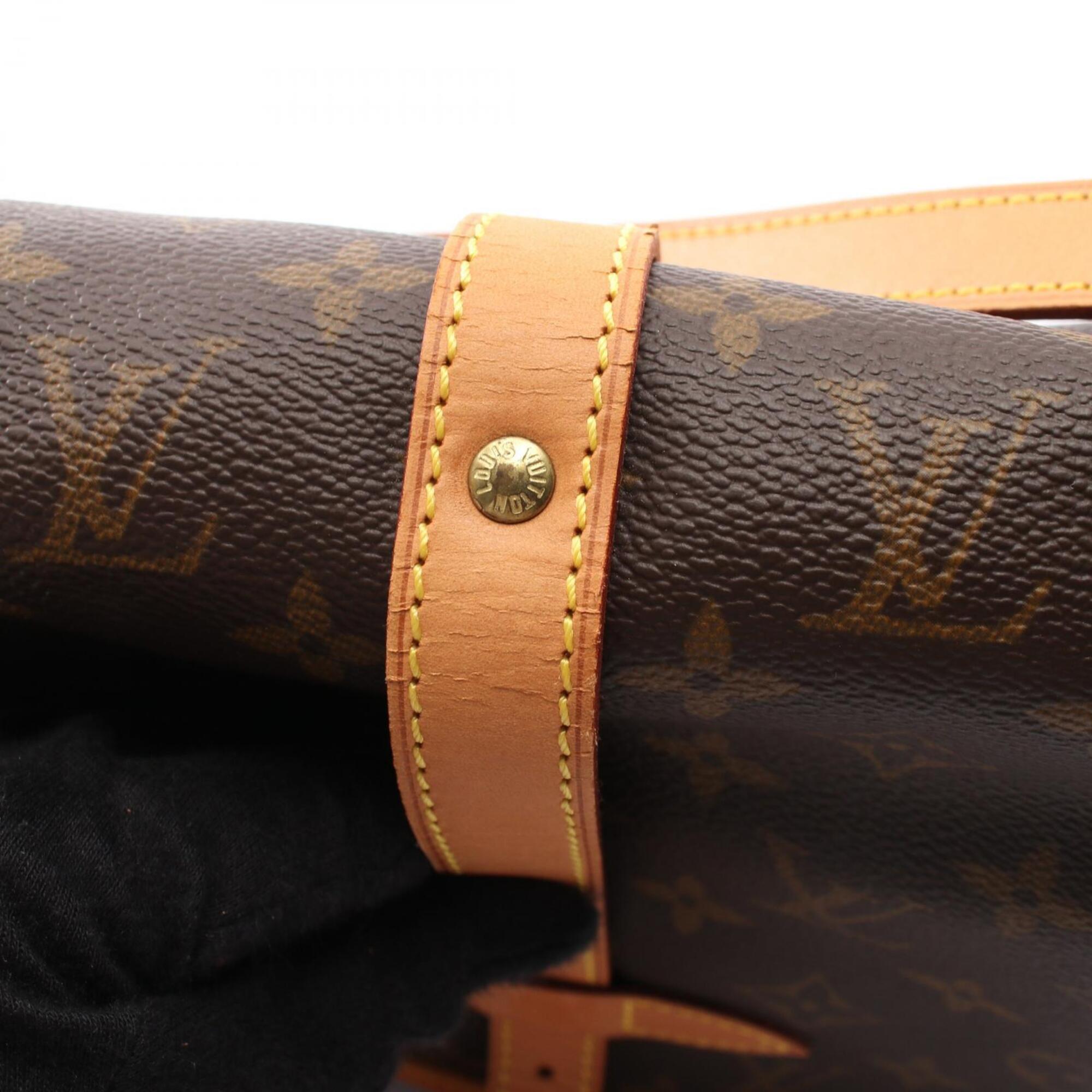 Louis Vuitton Brown Monogram Coated Canvas Monogram Leather Handbag Shoulder Bag (Pre-Owned)