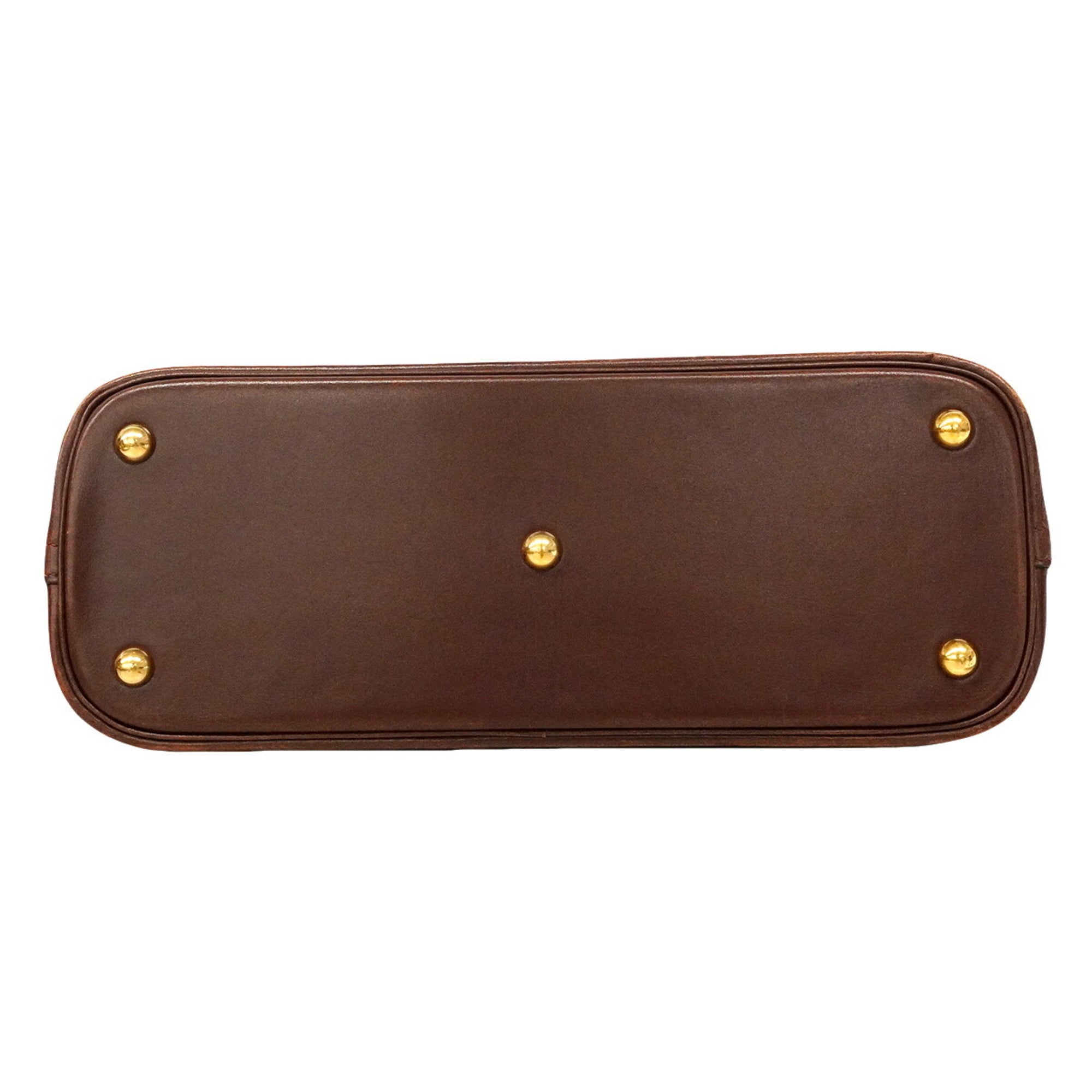 Hermes Brown Box Calf Leather Handbag (Pre-Owned)