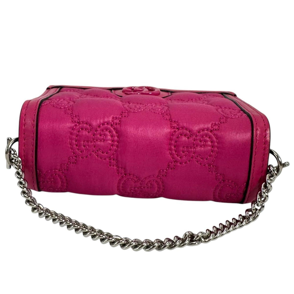 Gucci Pink Nylon Leather Handbag (Pre-Owned)