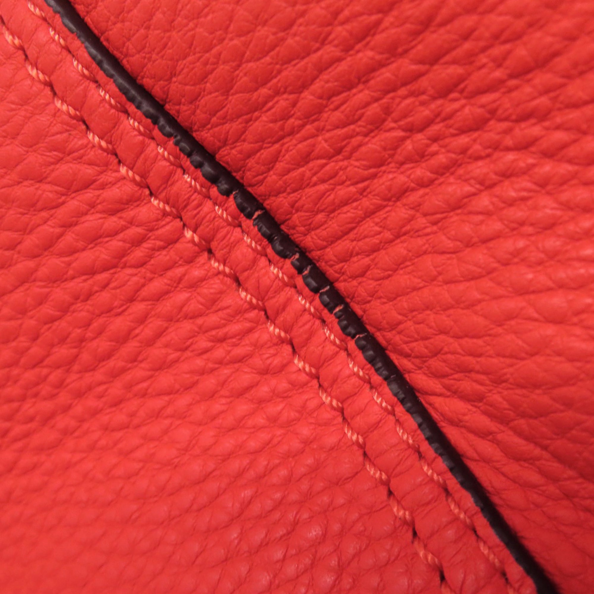 Tory Burch Red Color Leather Handbag (Pre-Owned)