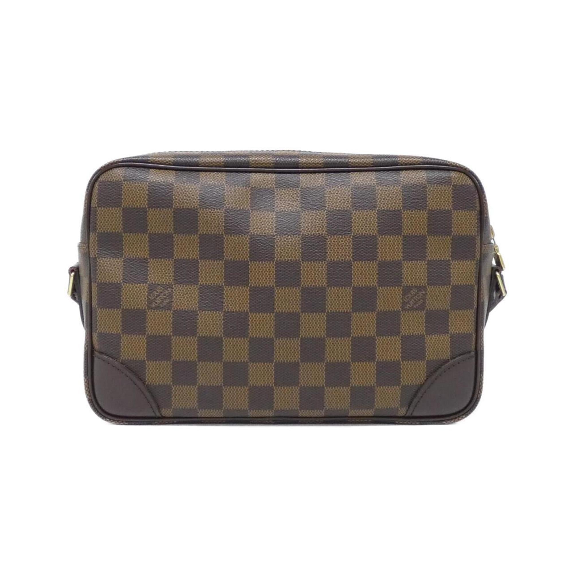 Louis Vuitton Brown Coated Canvas Shoulder Bag (Pre-Owned)