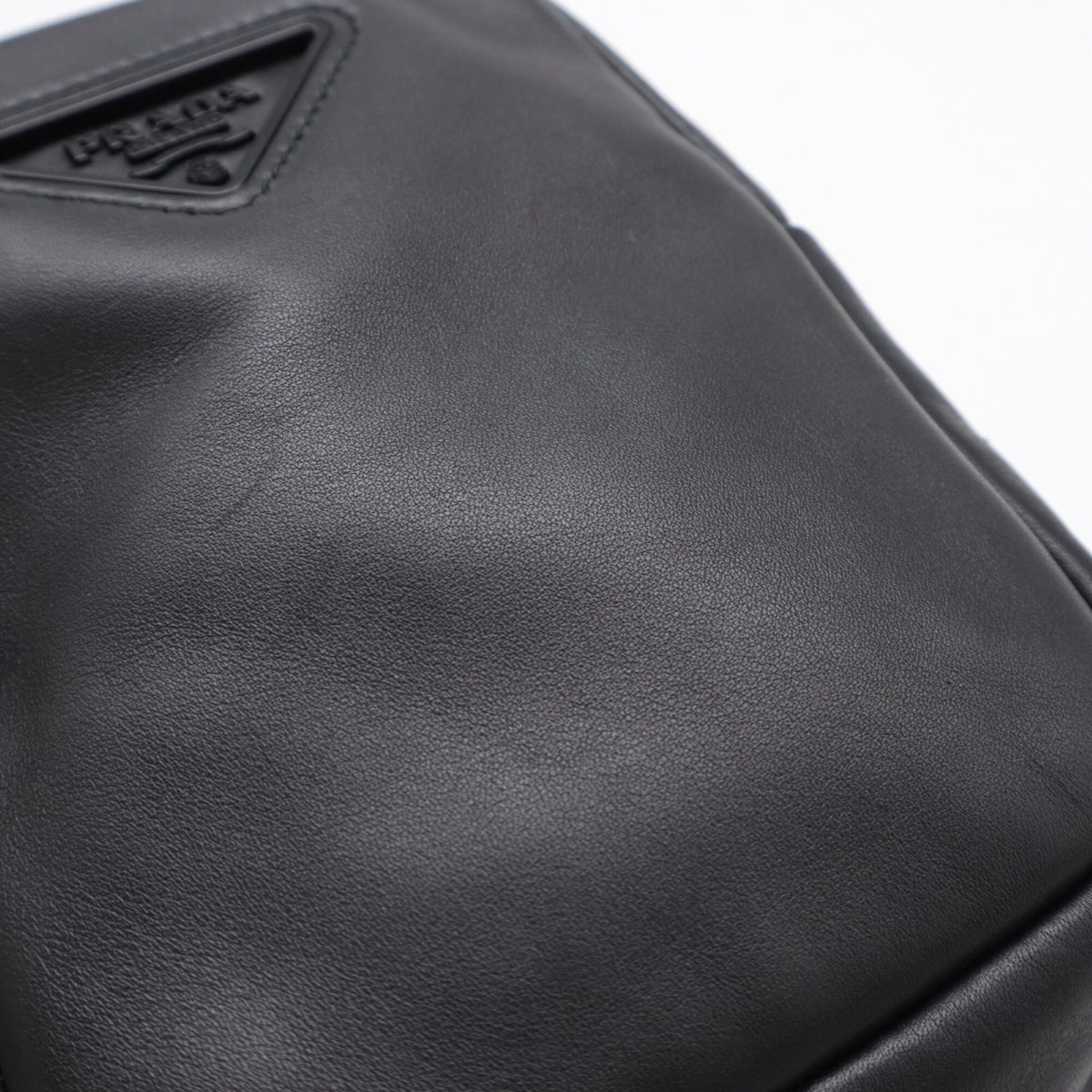 Prada Black Leather Shoulder Bag (Pre-Owned)
