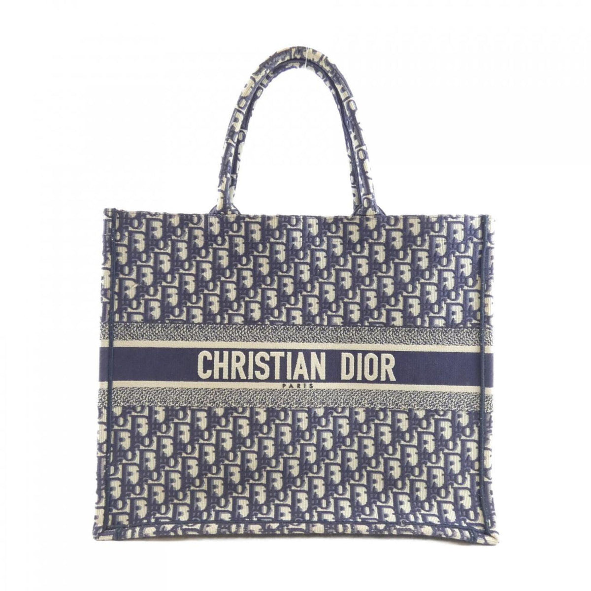 Christian Dior Blue Canvas Handbag (Pre-Owned)