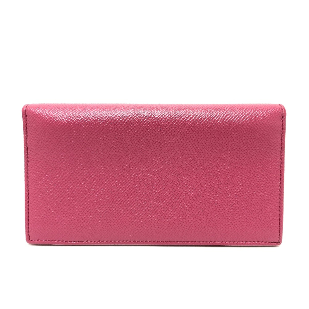 Bvlgari Pink Leather Long Wallet (Bi-Fold) (Pre-Owned)
