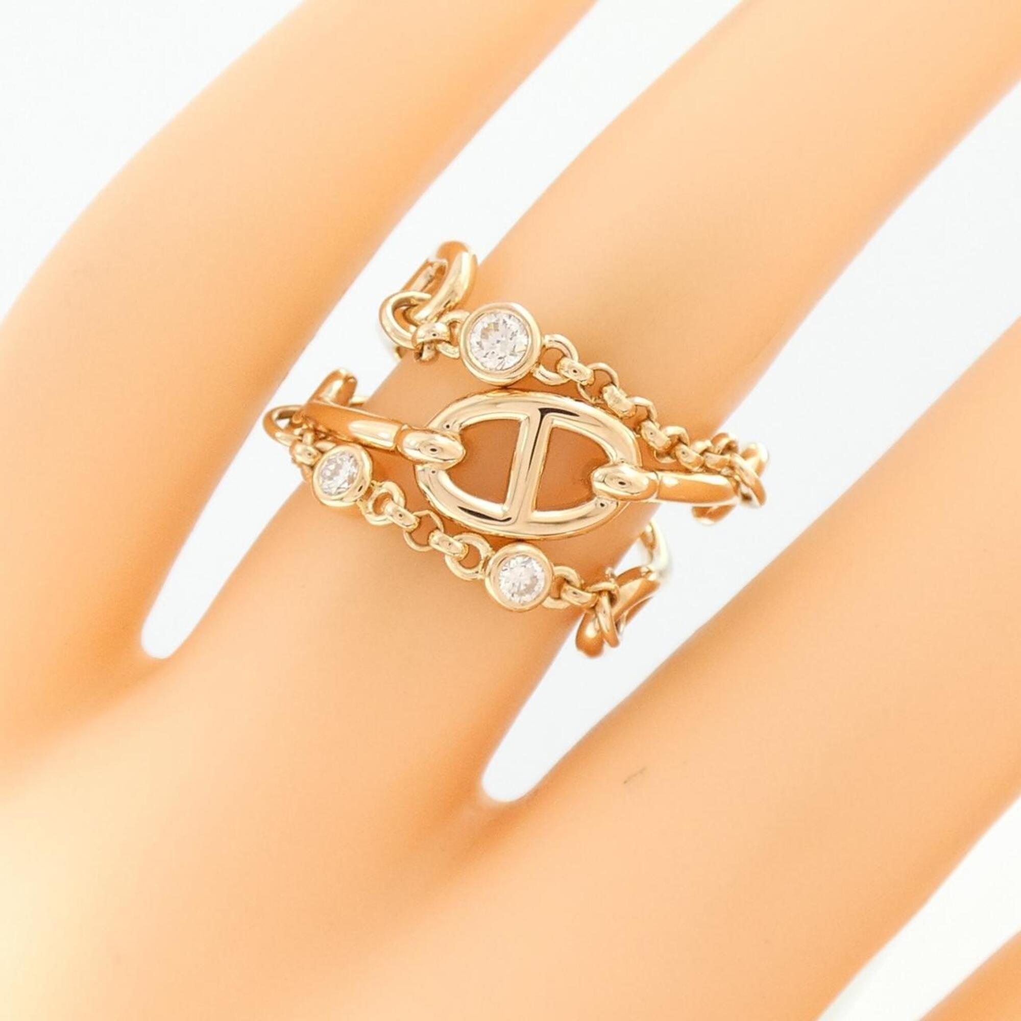 Hermes Pink Gold (18K) Band Ring (Pre-Owned)
