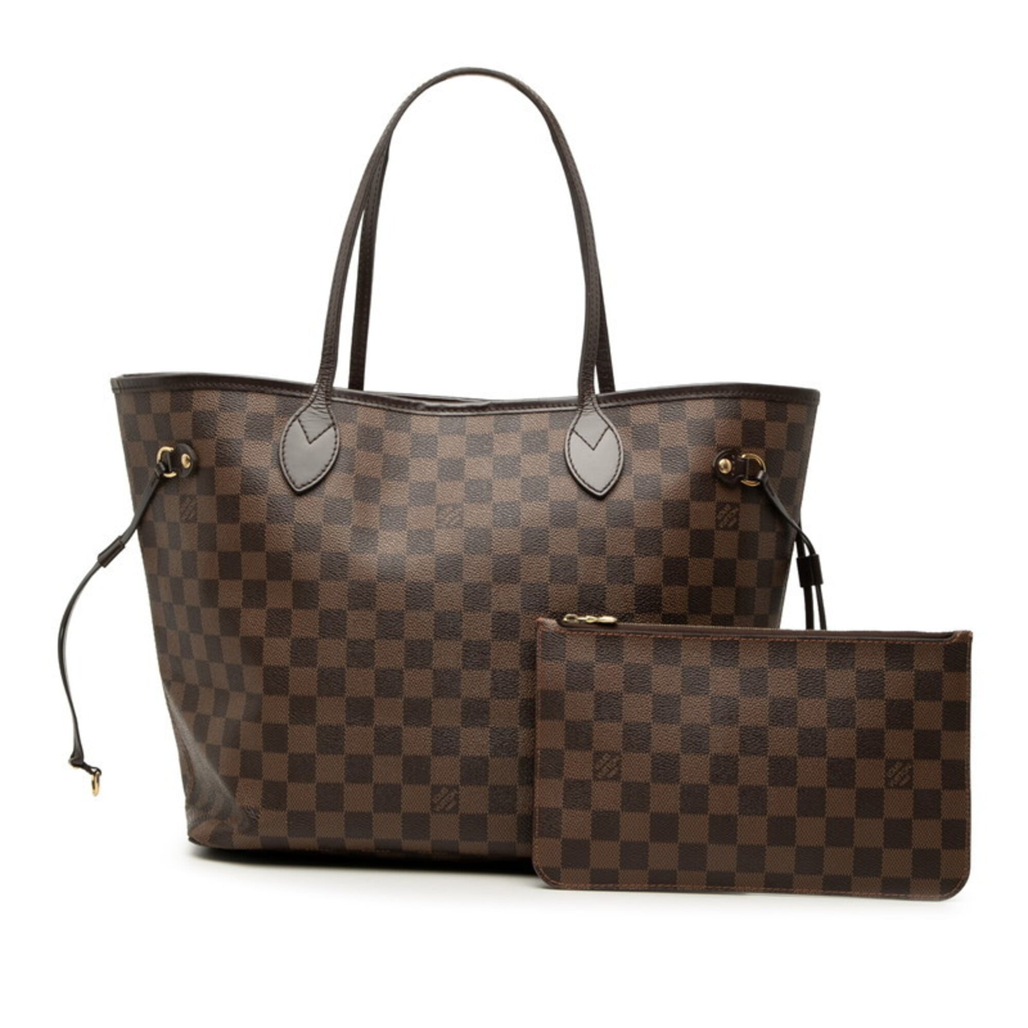 Louis Vuitton Brown Cerise Red Color Pvc Leather Pouch Shoulder Bag Tote Bag (Pre-Owned)