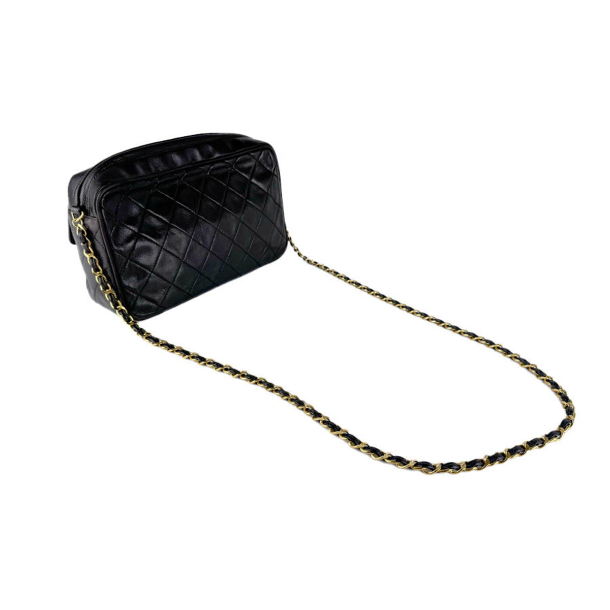 Chanel Black Leather Shoulder Bag (Pre-Owned)