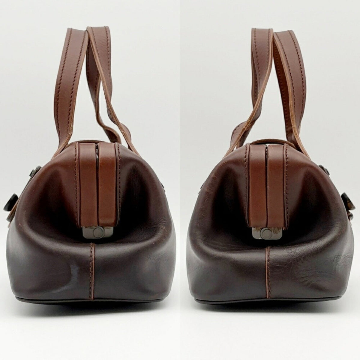 Gucci Brown Leather Handbag (Pre-Owned)