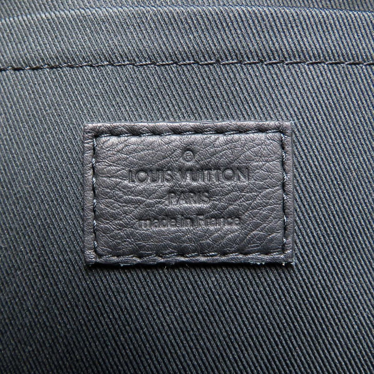 Louis Vuitton Black Brown Canvas Leather Backpack (Pre-Owned)