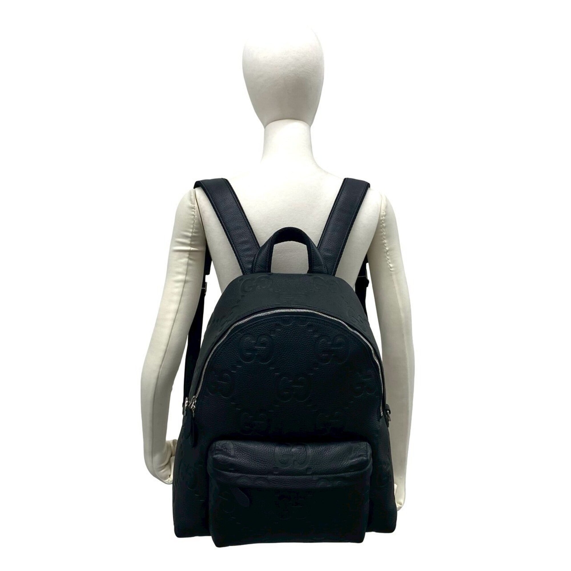 Gucci Black Leather Backpack (Pre-Owned)