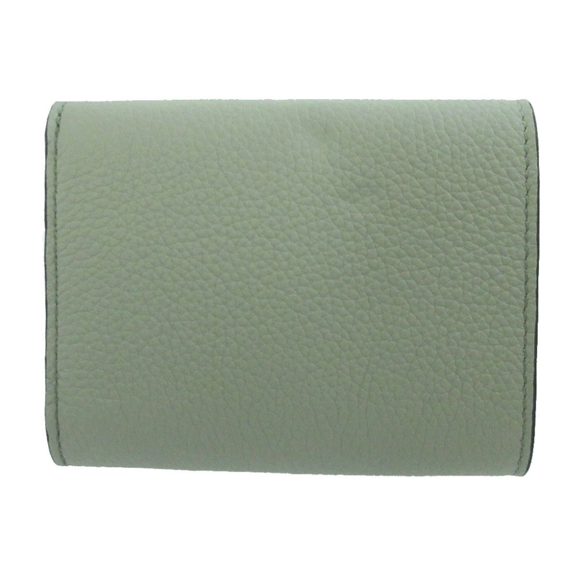 Loewe Green Leather Wallet (Tri-Fold) (Pre-Owned)