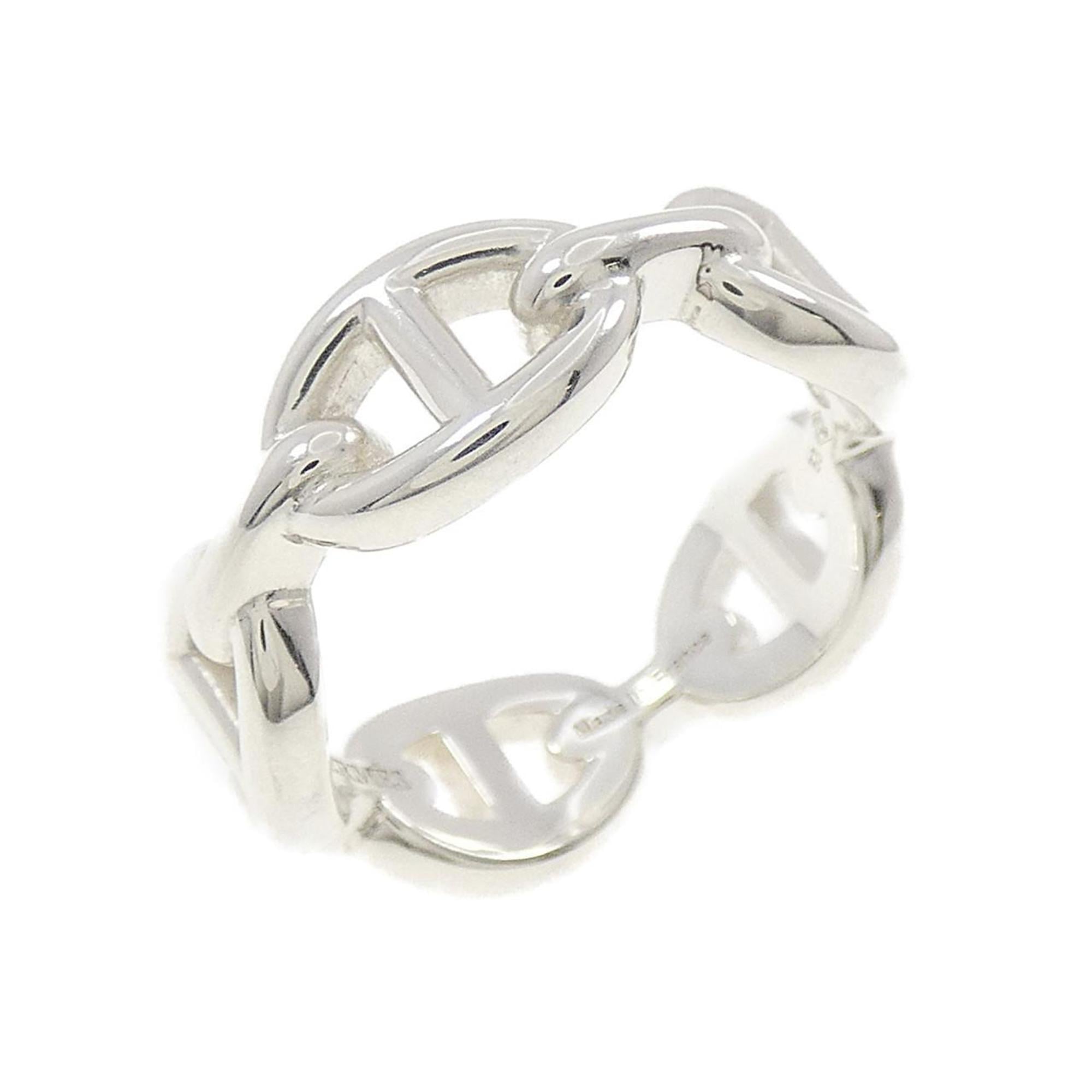 Hermes Chaine D'ancre Silver 925 Band Ring (Pre-Owned)
