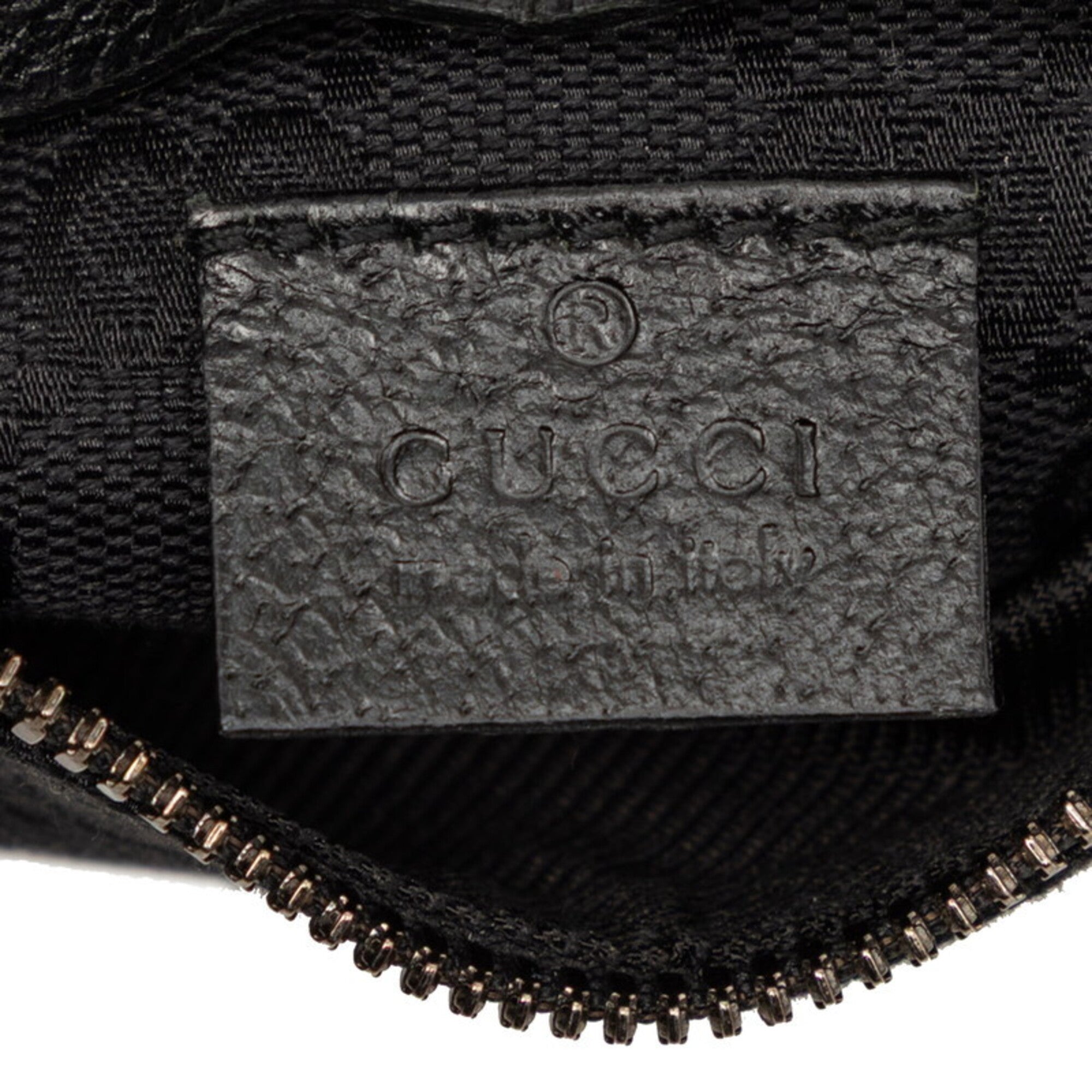Gucci Black Canvas Leather Fanny Pack (Pre-Owned)