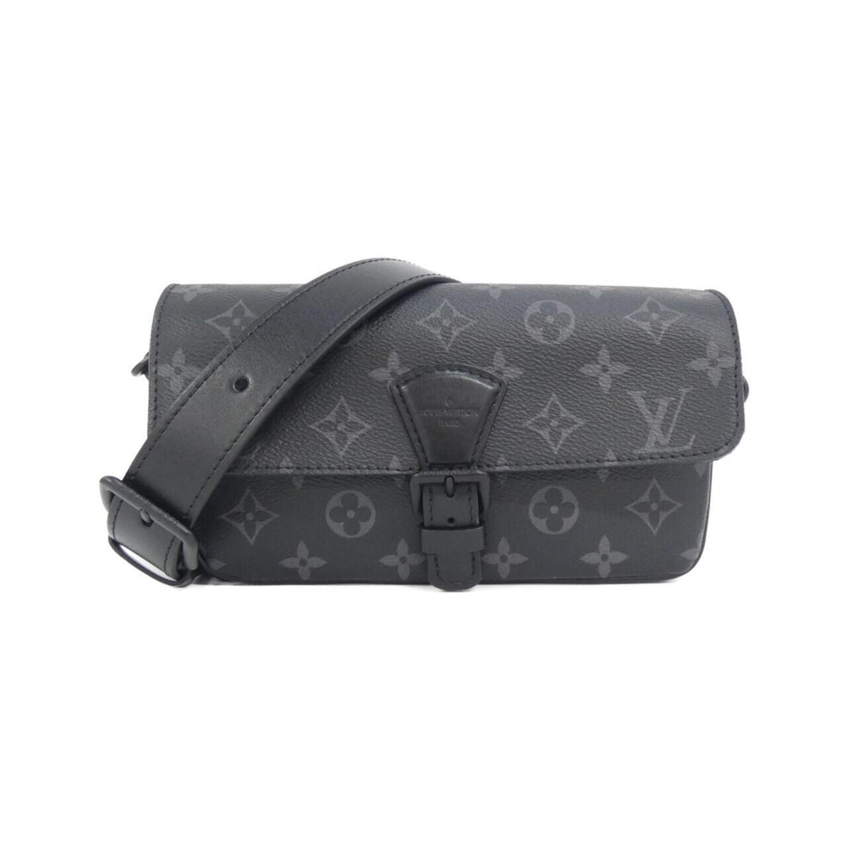 Louis Vuitton Black Monogram Eclipse Monogram Eclipse Coated Canvas Shoulder Bag (Pre-Owned)