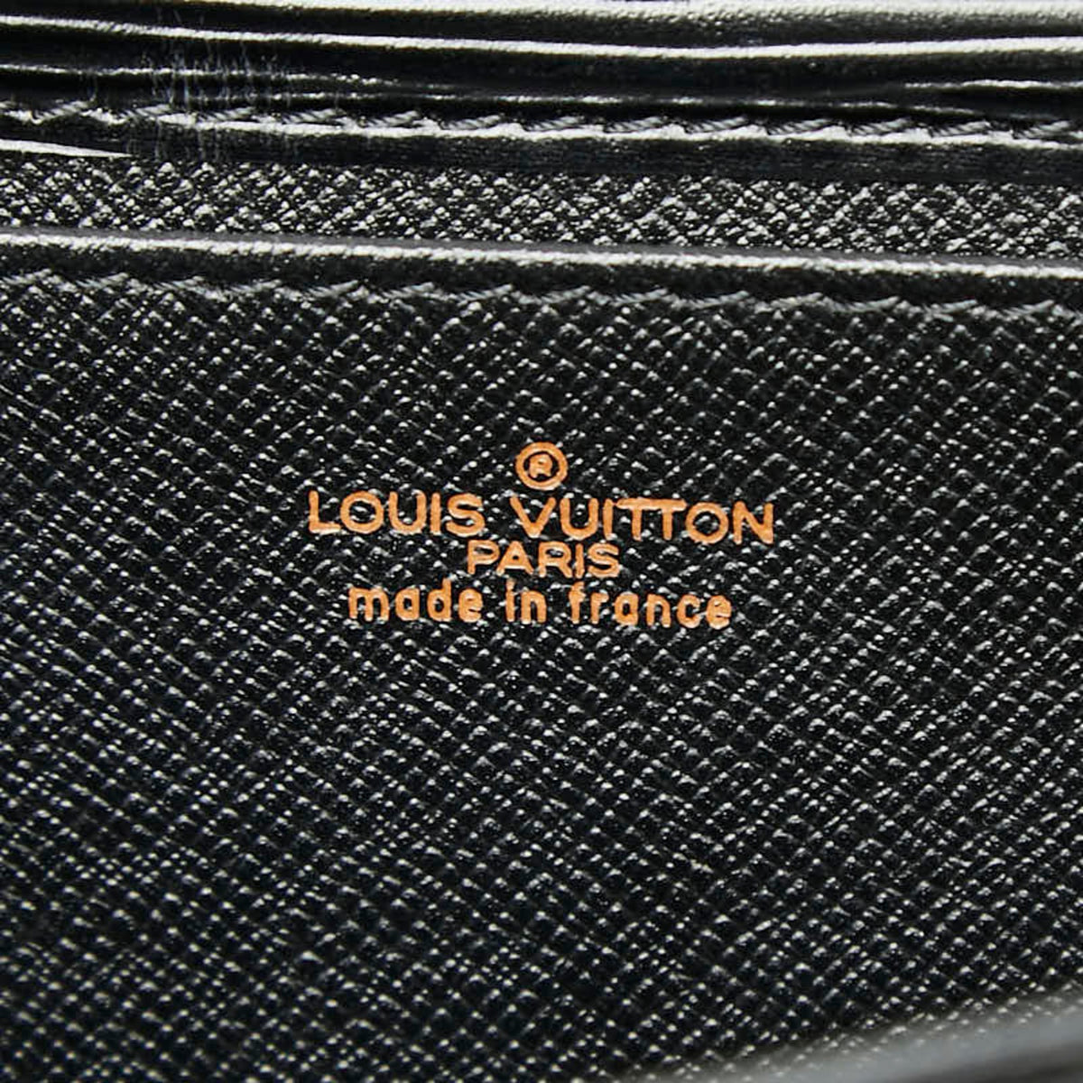 Louis Vuitton Black Noir Leather Clutch Bag (Pre-Owned)