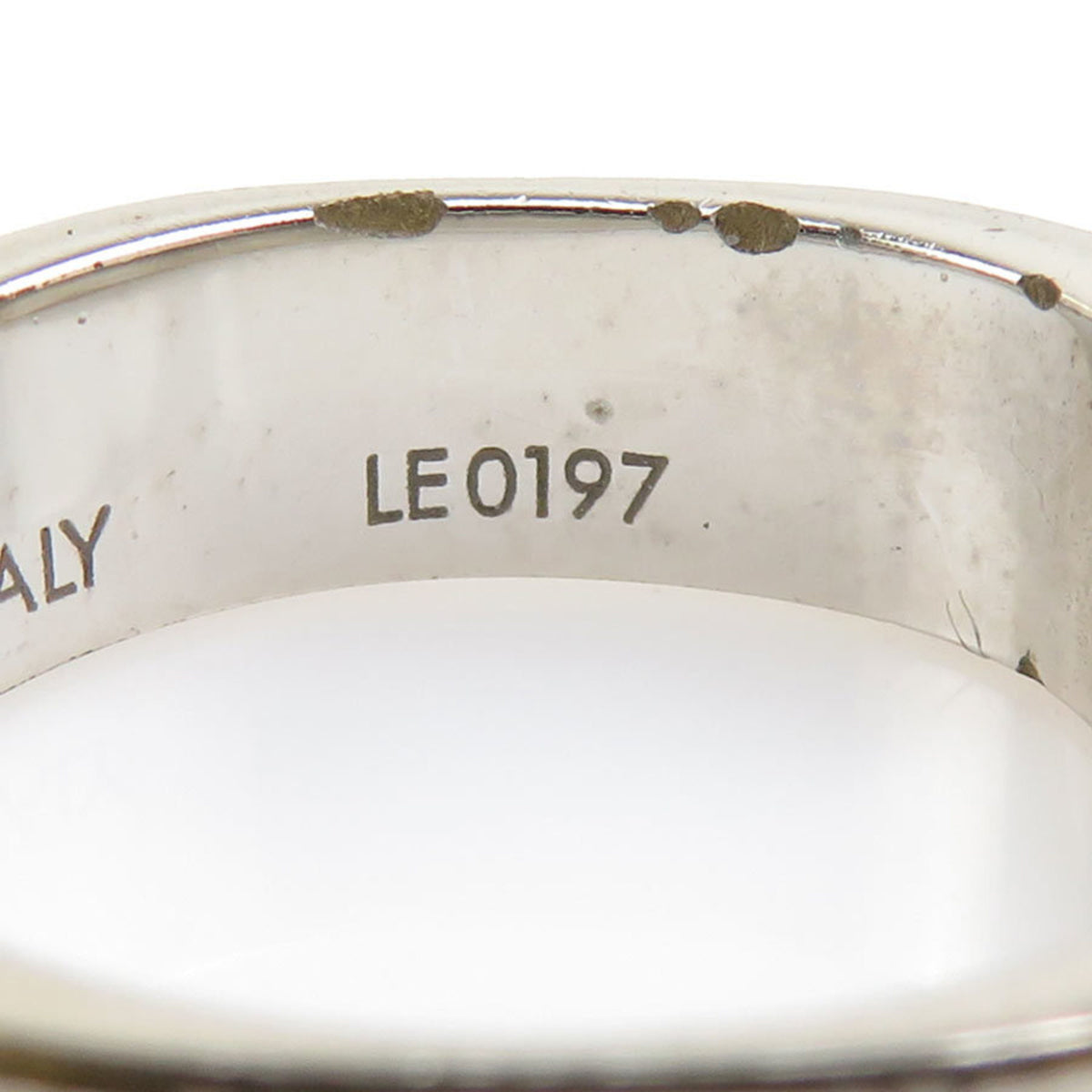 Louis Vuitton Gold Silver Metal Band Ring (Pre-Owned)