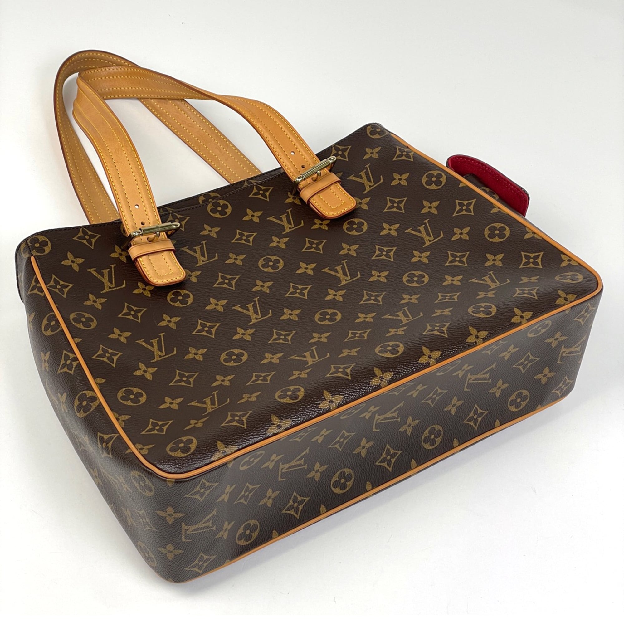 Louis Vuitton Brown Monogram Handbag Tote Bag (Pre-Owned)