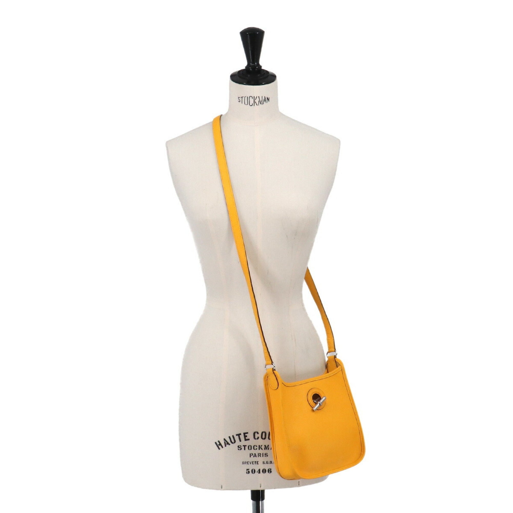 Hermes Jaune Epsom Leather Shoulder Bag (Pre-Owned)