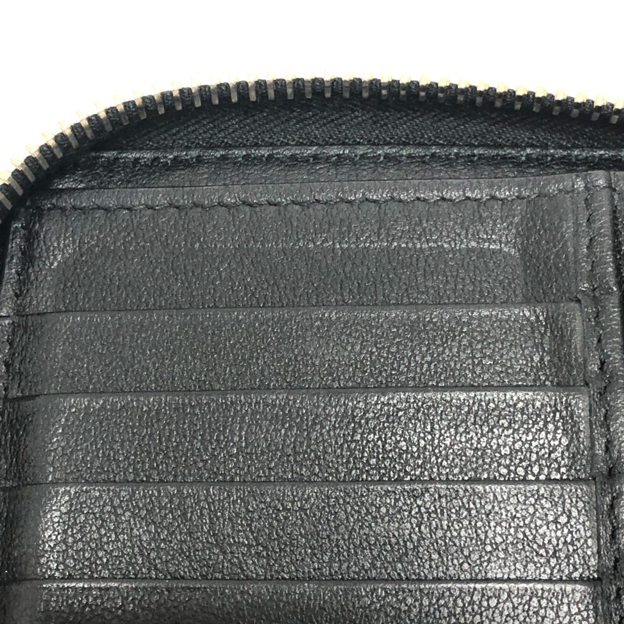 Valentino Black White Leather Wallet (Bi-Fold) (Pre-Owned)