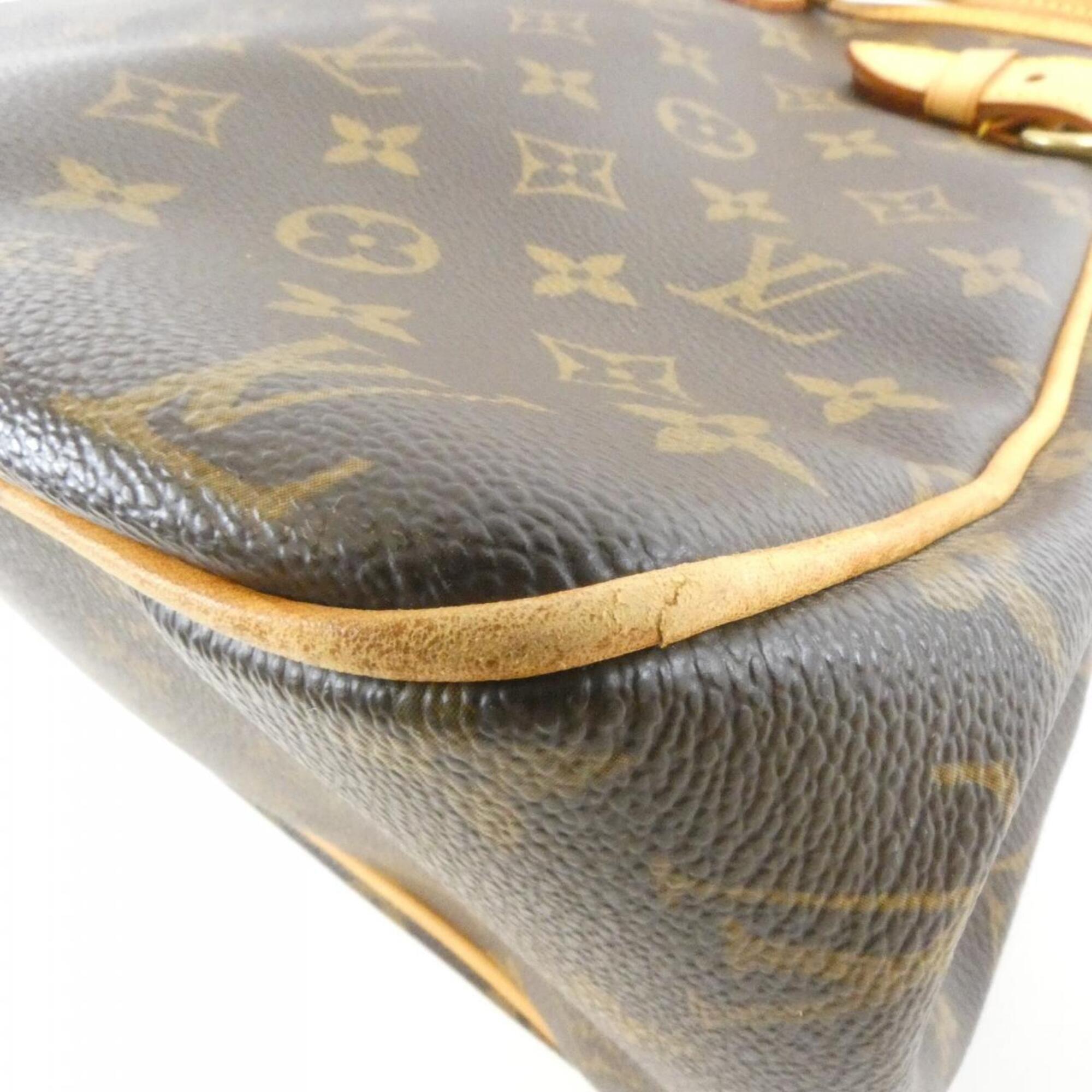Louis Vuitton Monogram Marron Coated Canvas Handbag (Pre-Owned)