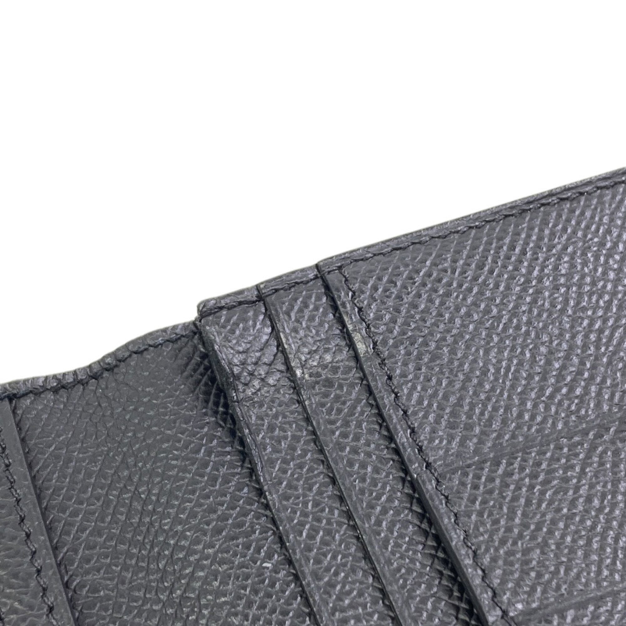Hermes Black Epsom Leather Long Wallet (Bi-Fold) (Pre-Owned)