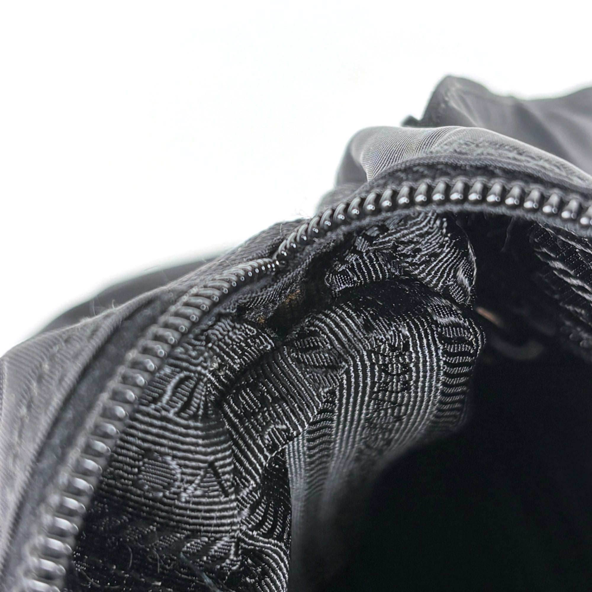 Prada Black Nylon Leather Shoulder Bag (Pre-Owned)