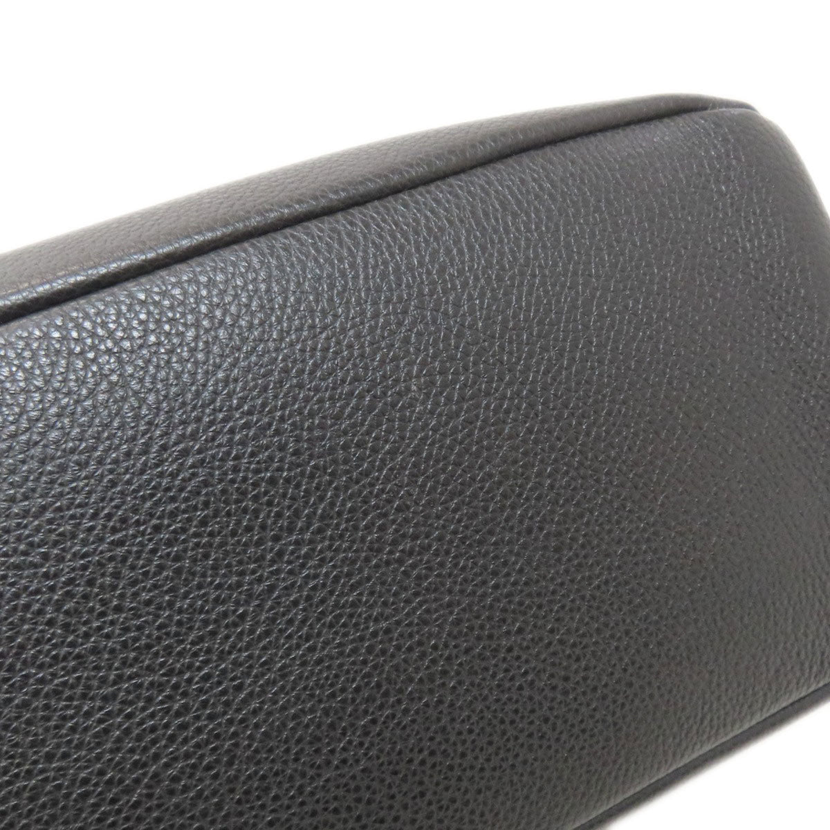 Versace Black Leather Tote Bag (Pre-Owned)