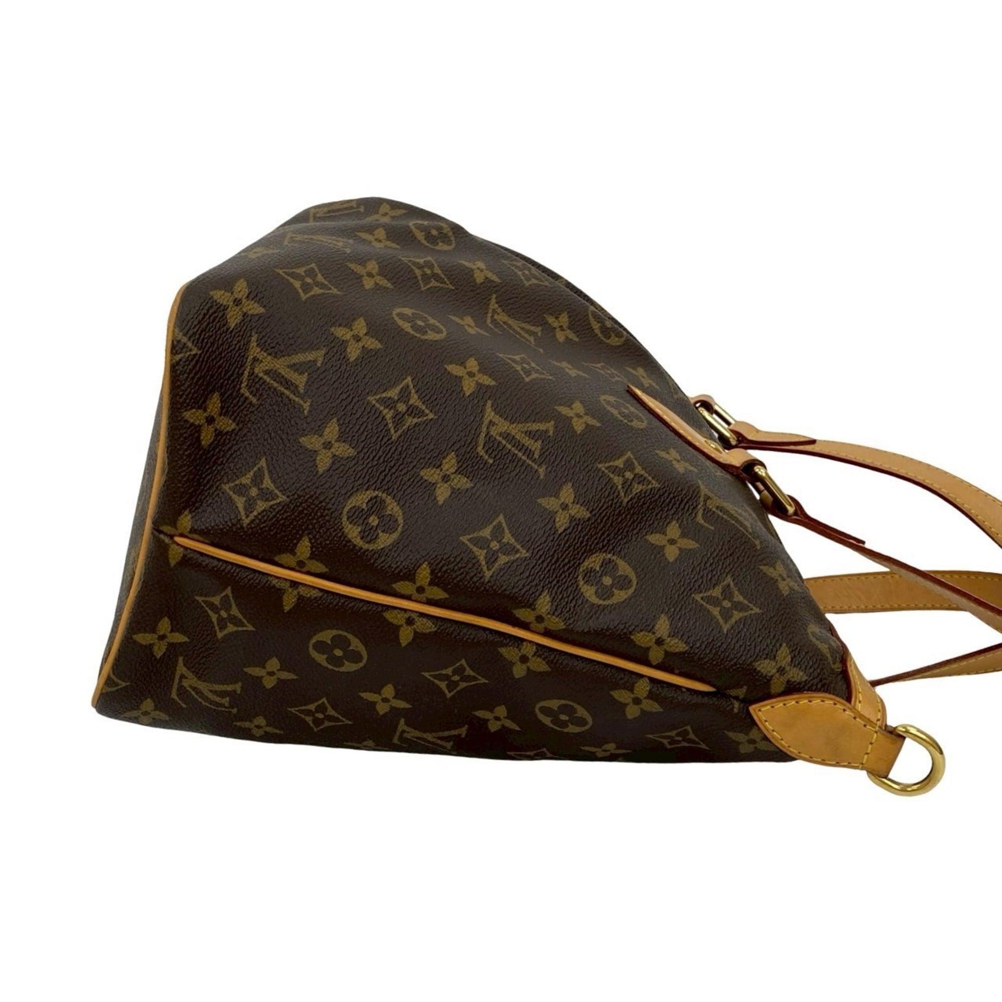 Louis Vuitton Brown Leather Pvc Handbag Shoulder Bag (Pre-Owned)