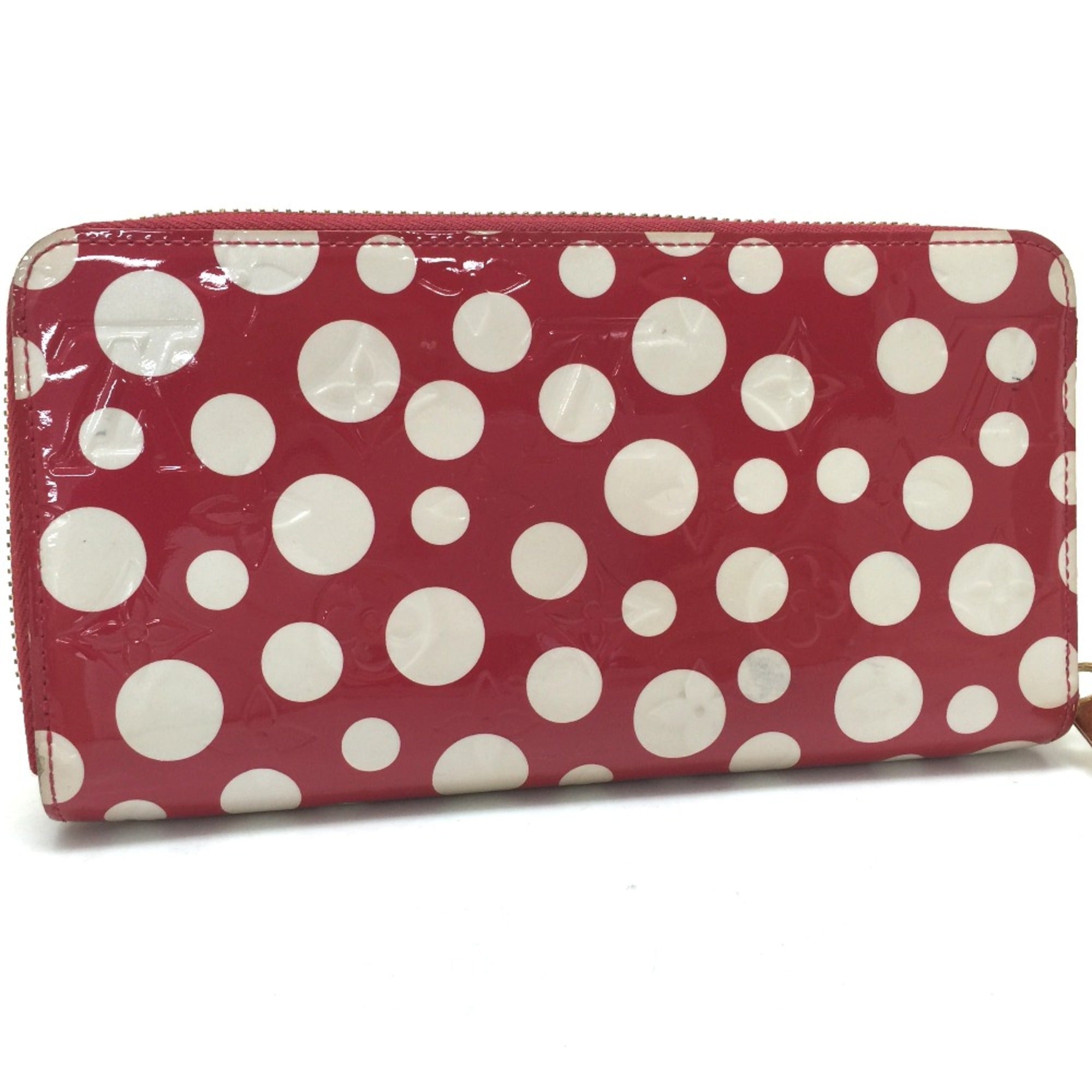 Louis Vuitton Red Leather Long Wallet (Bi-Fold) (Pre-Owned)