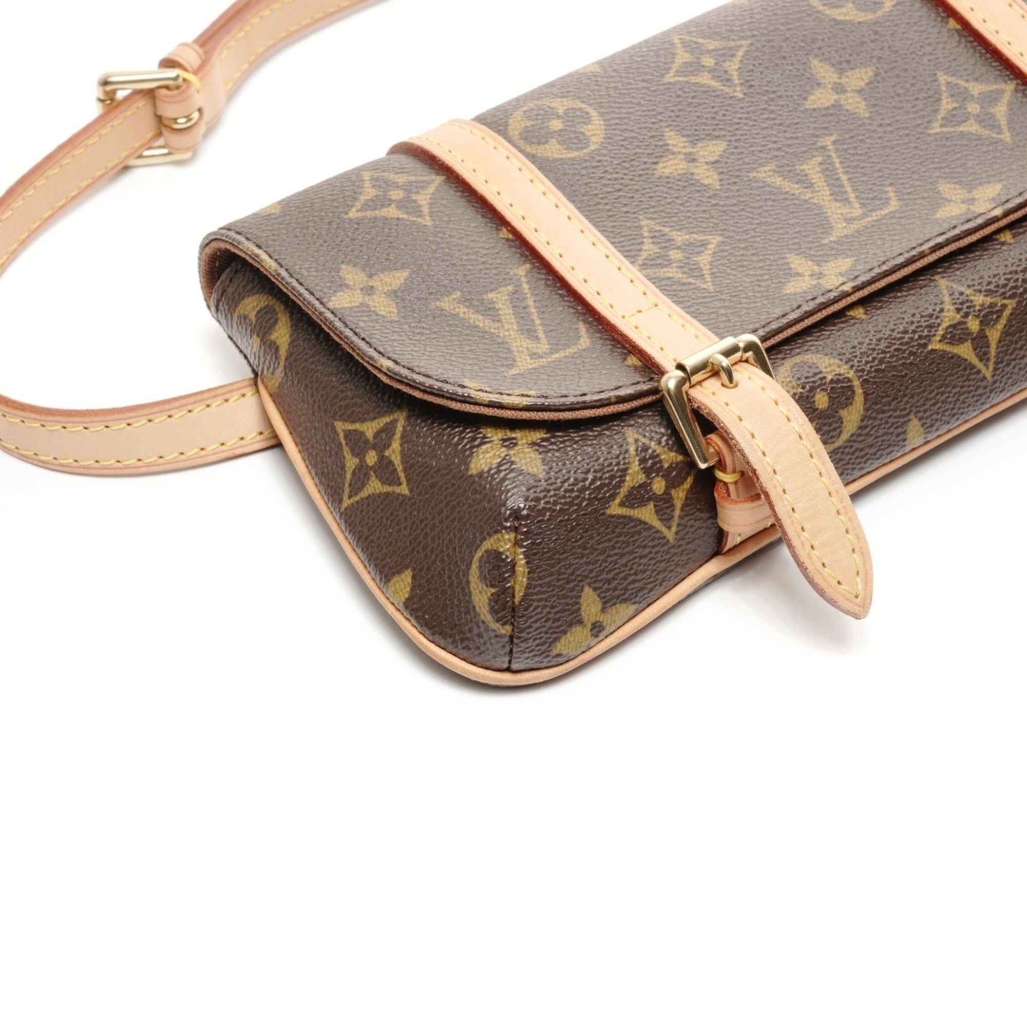 Louis Vuitton Monogram Brown Monogram Pochette Shoulder Bag (Pre-Owned)