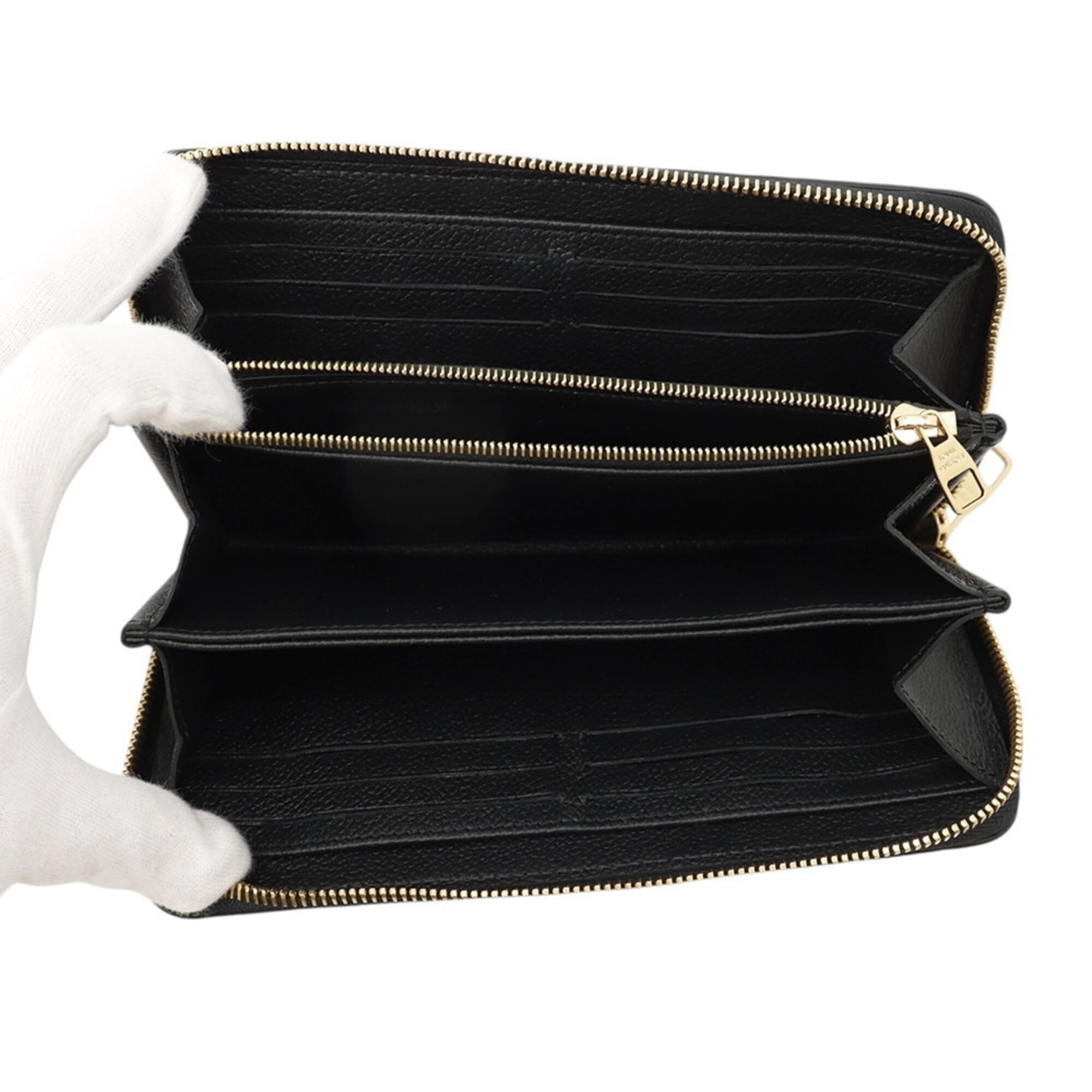 Louis Vuitton Monogram Empreinte Black Noir Monogram Empreinte Long Wallet (Bi-Fold) (Pre-Owned)