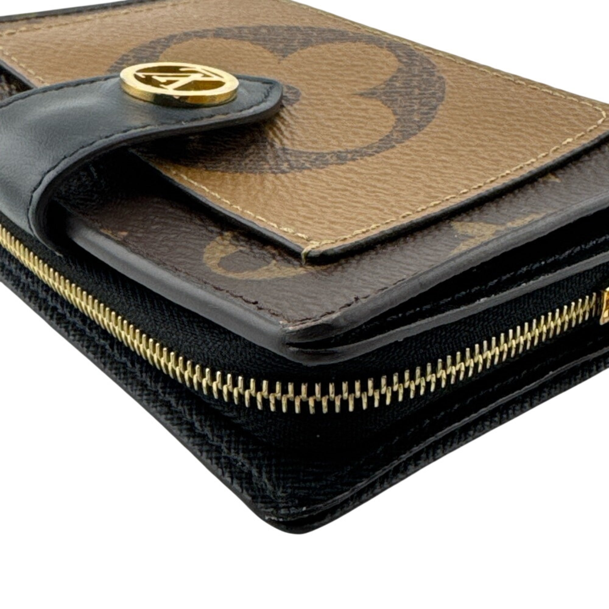 Louis Vuitton Brown Leather Wallet (Bi-Fold) (Pre-Owned)