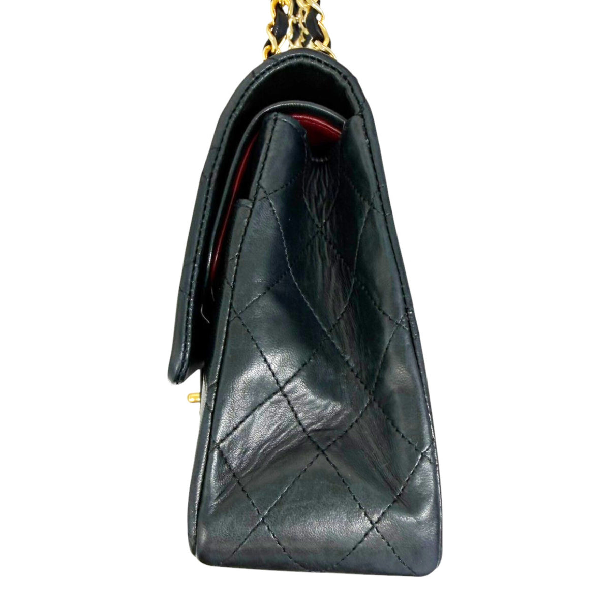 Chanel Black Leather Shoulder Bag (Pre-Owned)