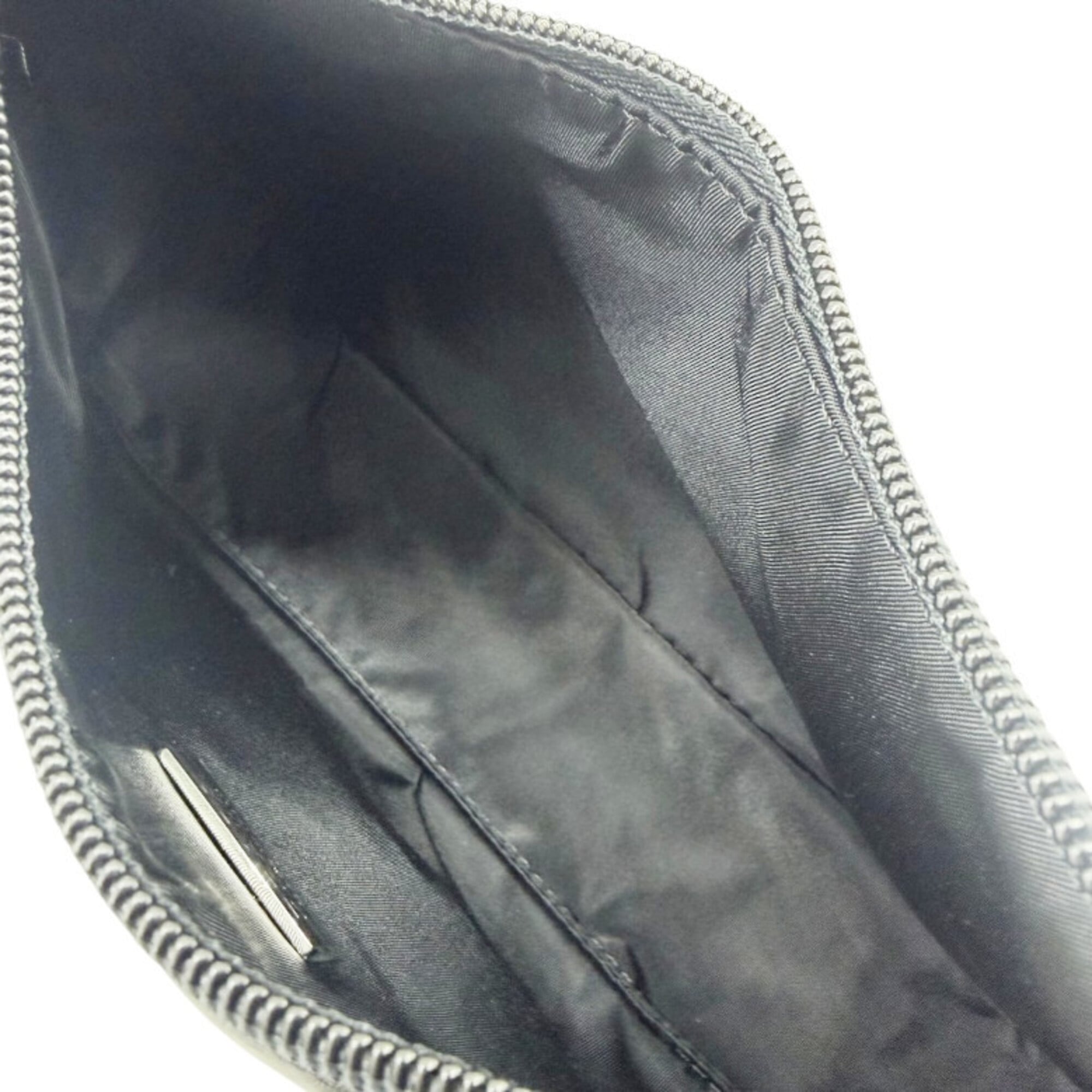 Prada Black Nylon Handbag Pouch Shoulder Bag (Pre-Owned)