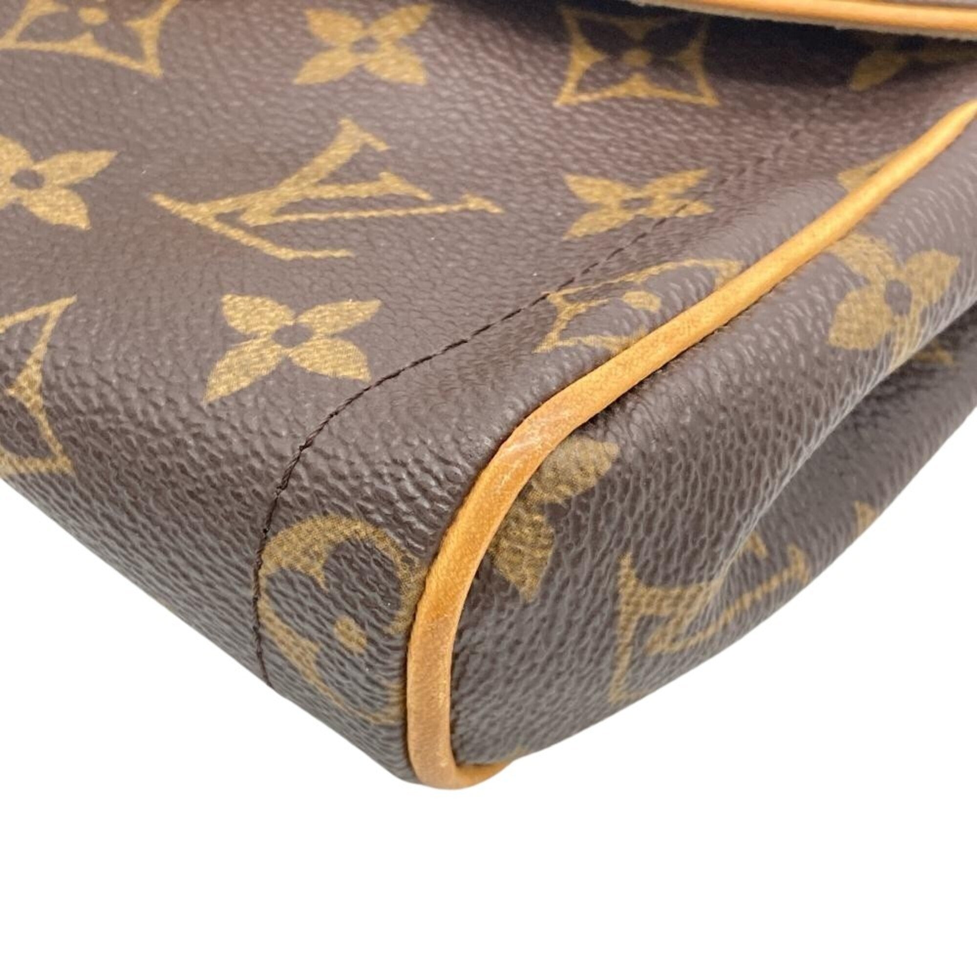 Louis Vuitton Brown Monogram Canvas Clutch Bag (Pre-Owned)