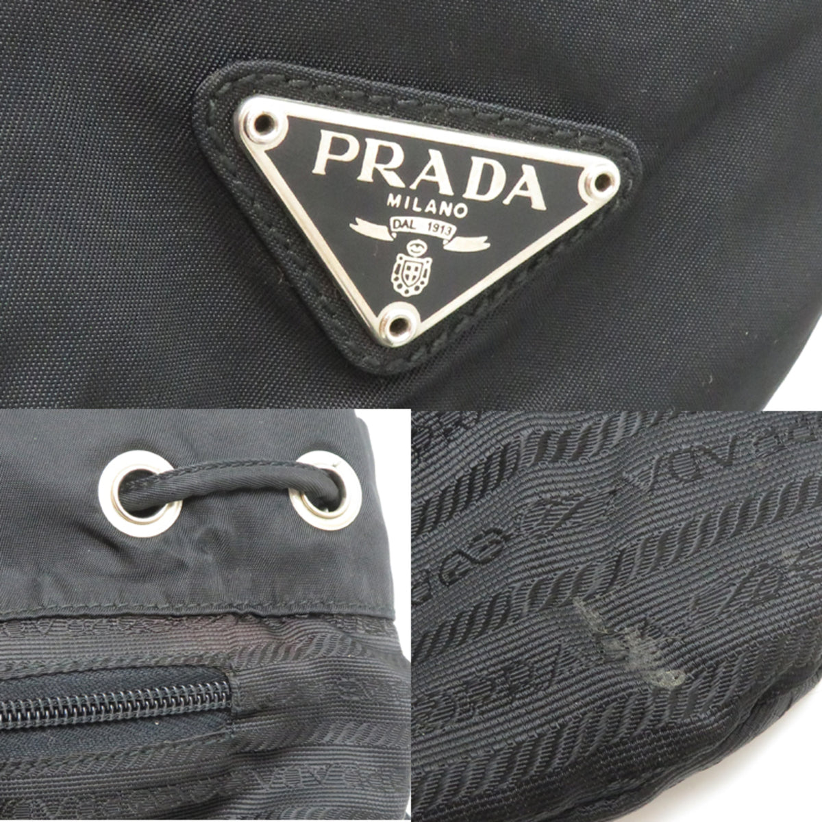 Prada Black Nylon Backpack (Pre-Owned)