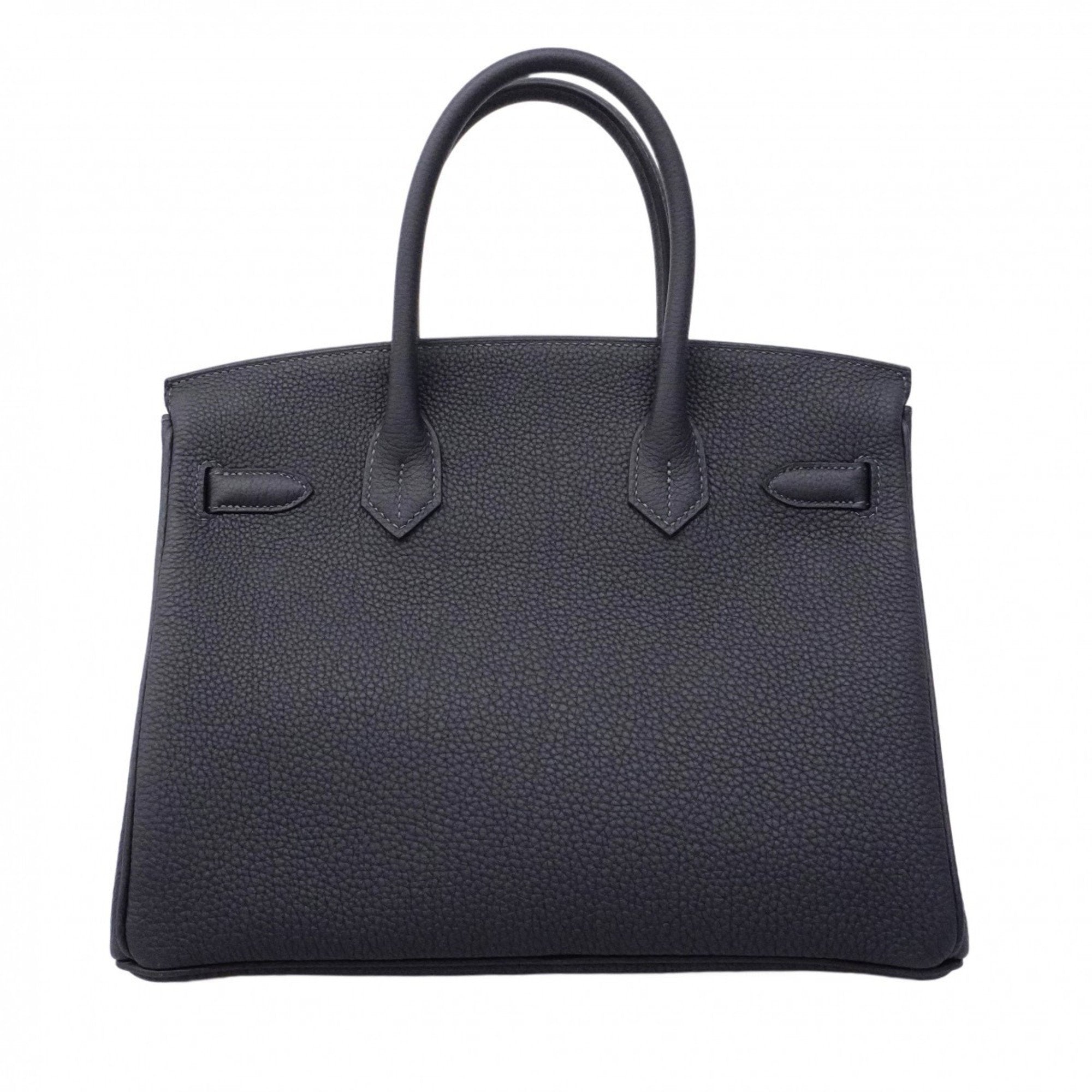 Hermes Blue Nuit Togo Leather Handbag (Pre-Owned)