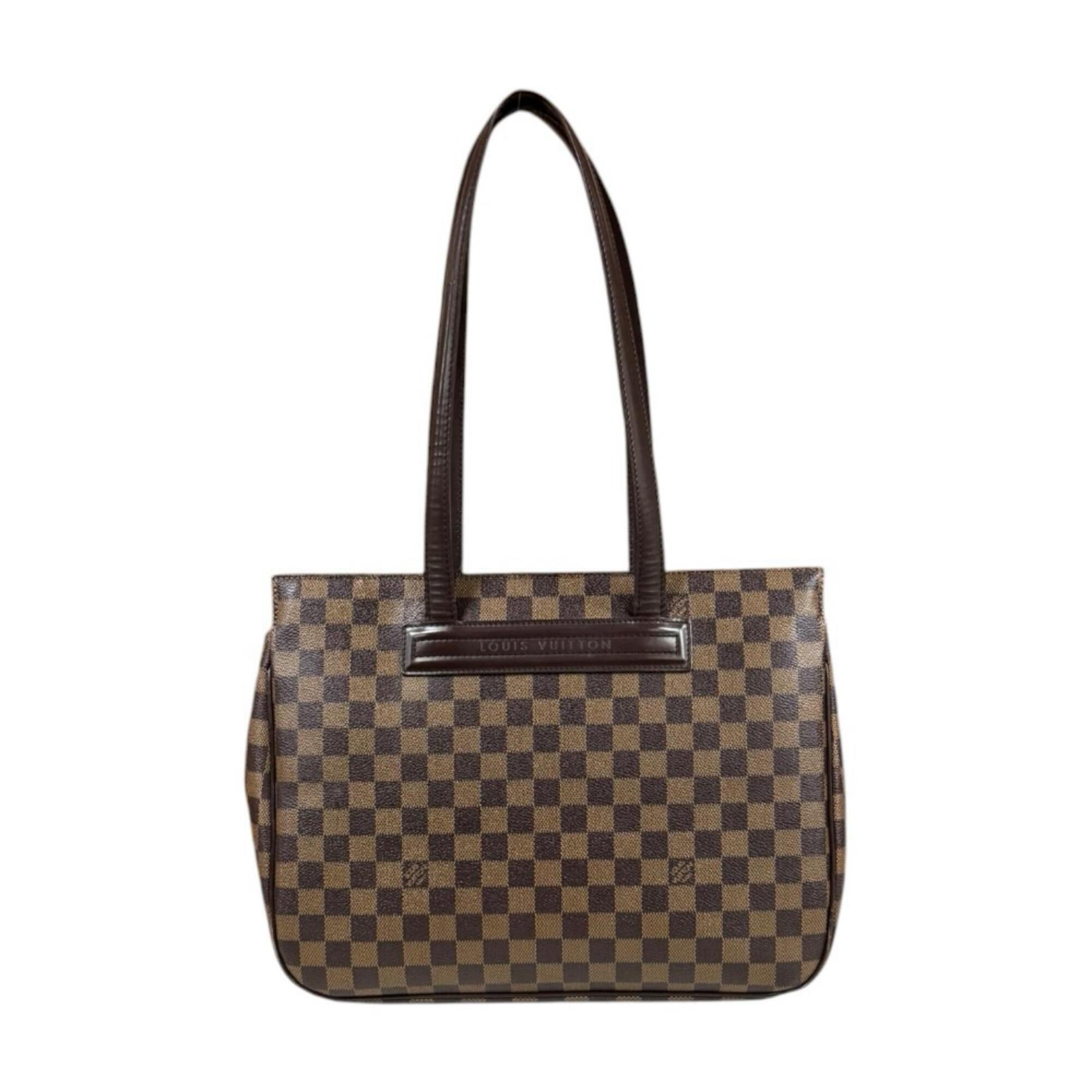 Louis Vuitton Damier Brown Damier Canvas Handbag Tote Bag (Pre-Owned)