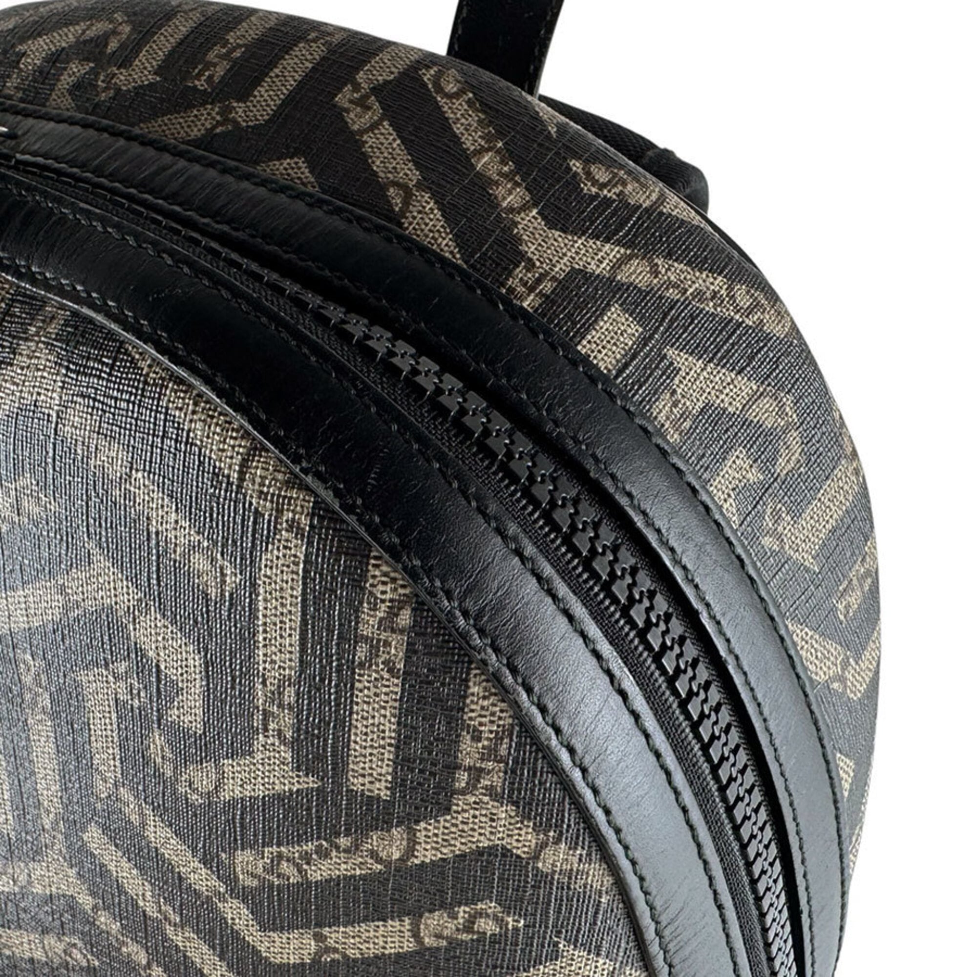 Gucci Black Brown Gg Supreme Backpack (Pre-Owned)