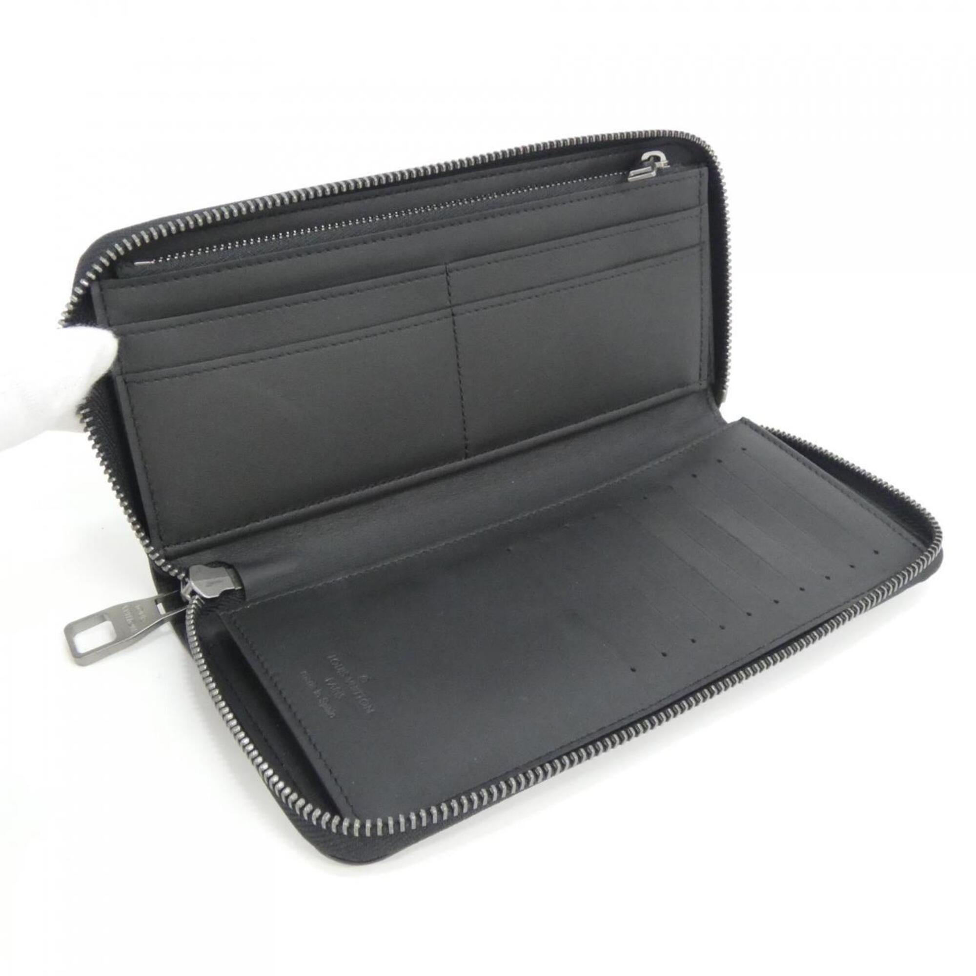 Louis Vuitton Onyx Leather Long Wallet (Bi-Fold) (Pre-Owned)