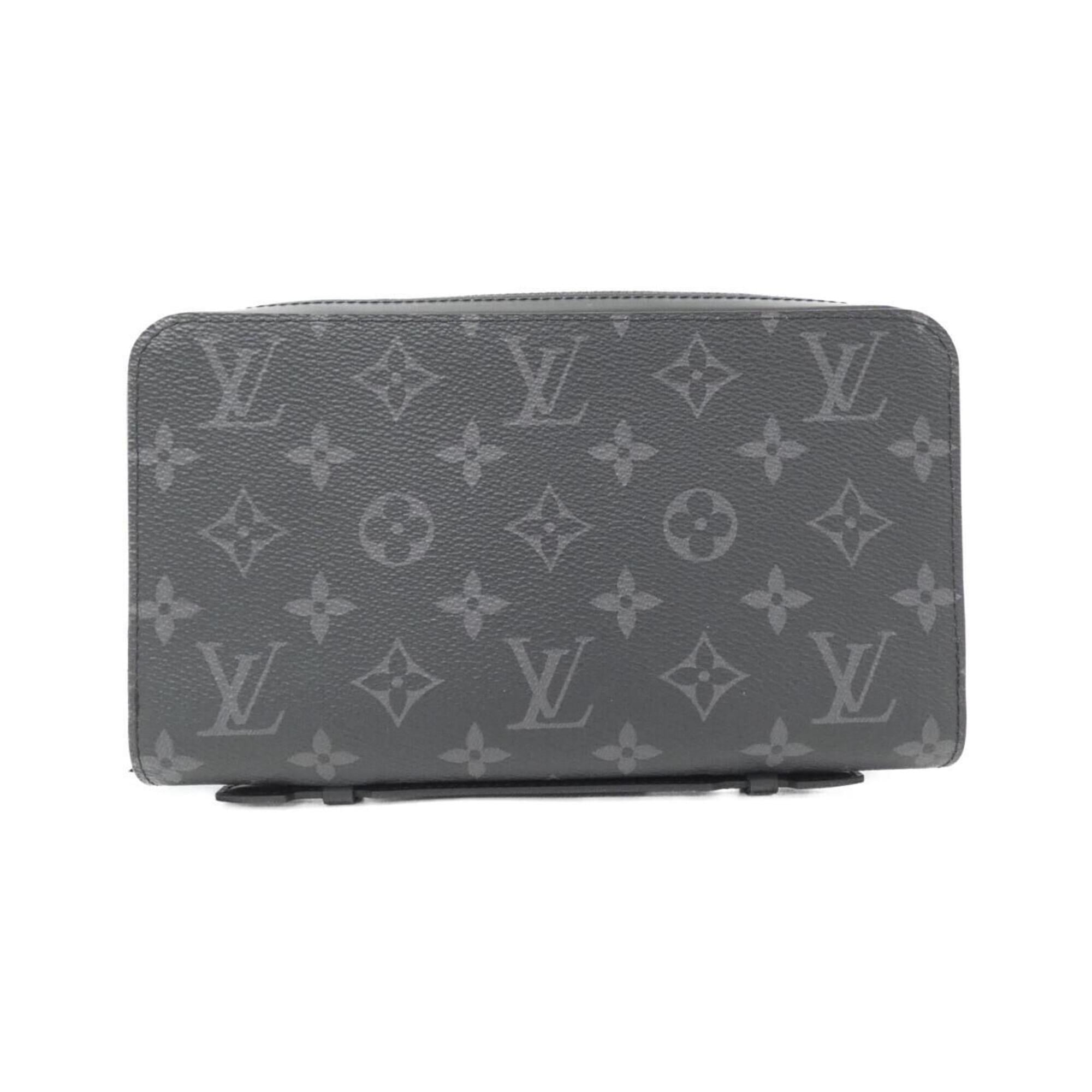 Louis Vuitton Monogram Eclipse Black Coated Canvas Long Wallet (Bi-Fold) (Pre-Owned)