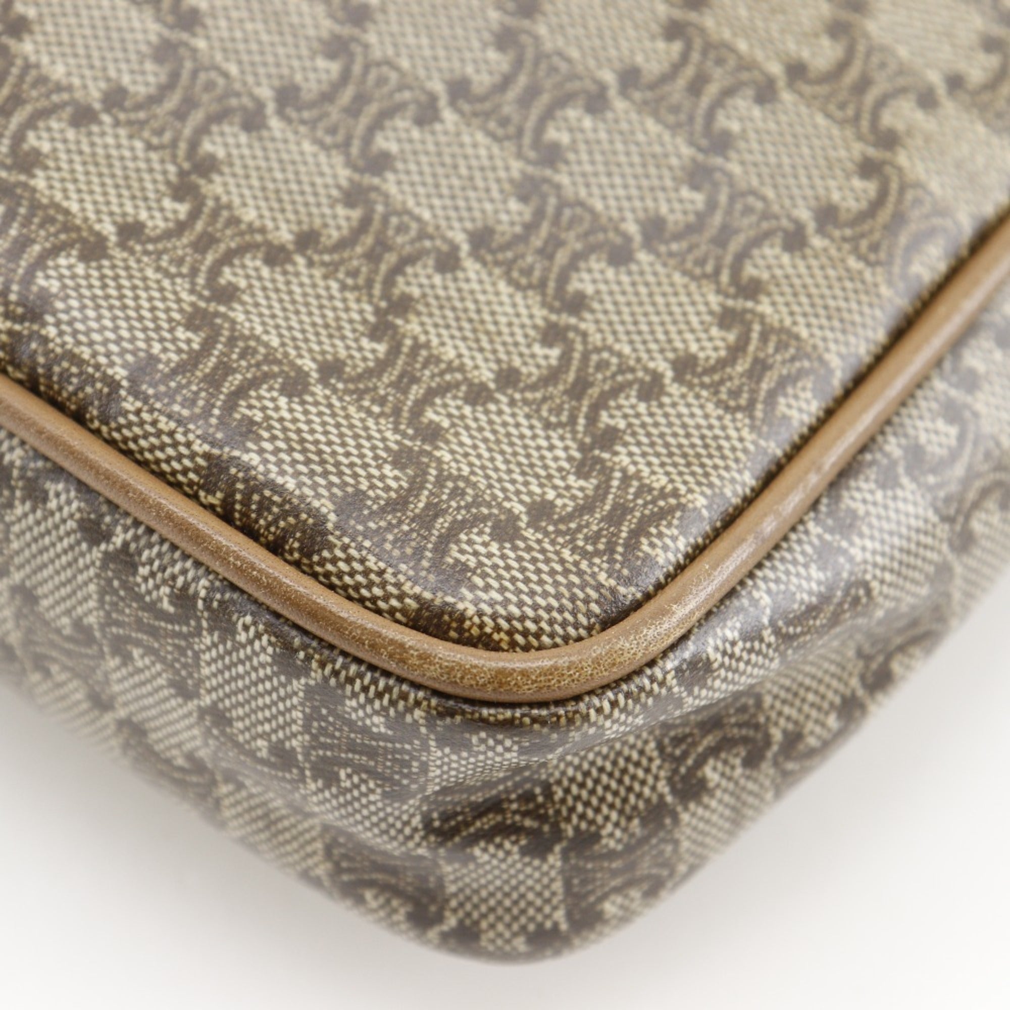 Celine Brown Pvc Clutch Bag (Pre-Owned)