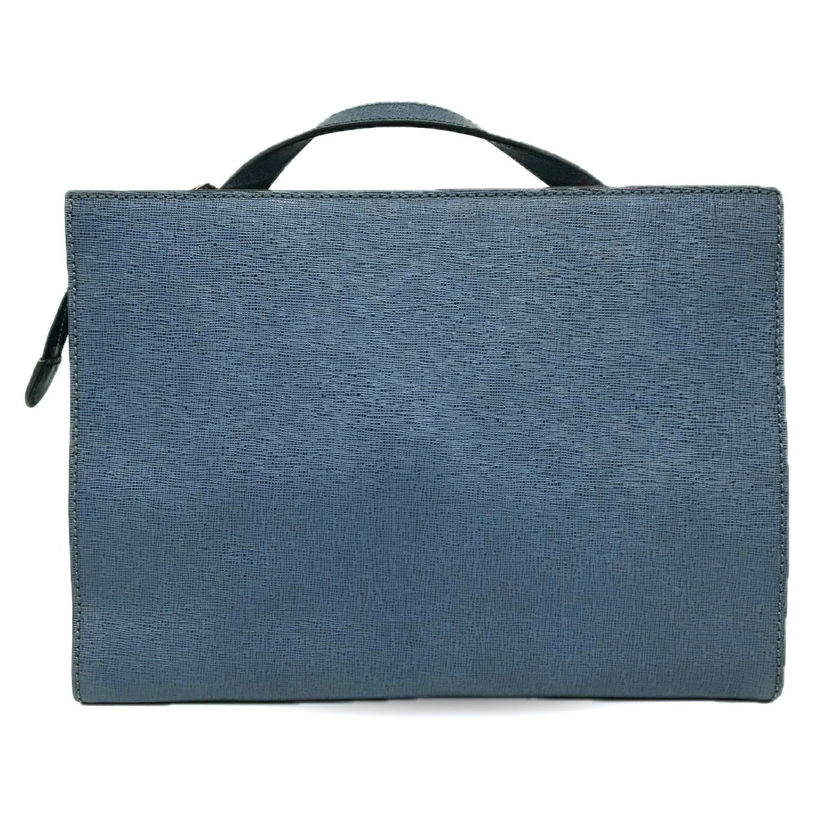 Fendi Navy Leather Handbag Shoulder Bag (Pre-Owned)