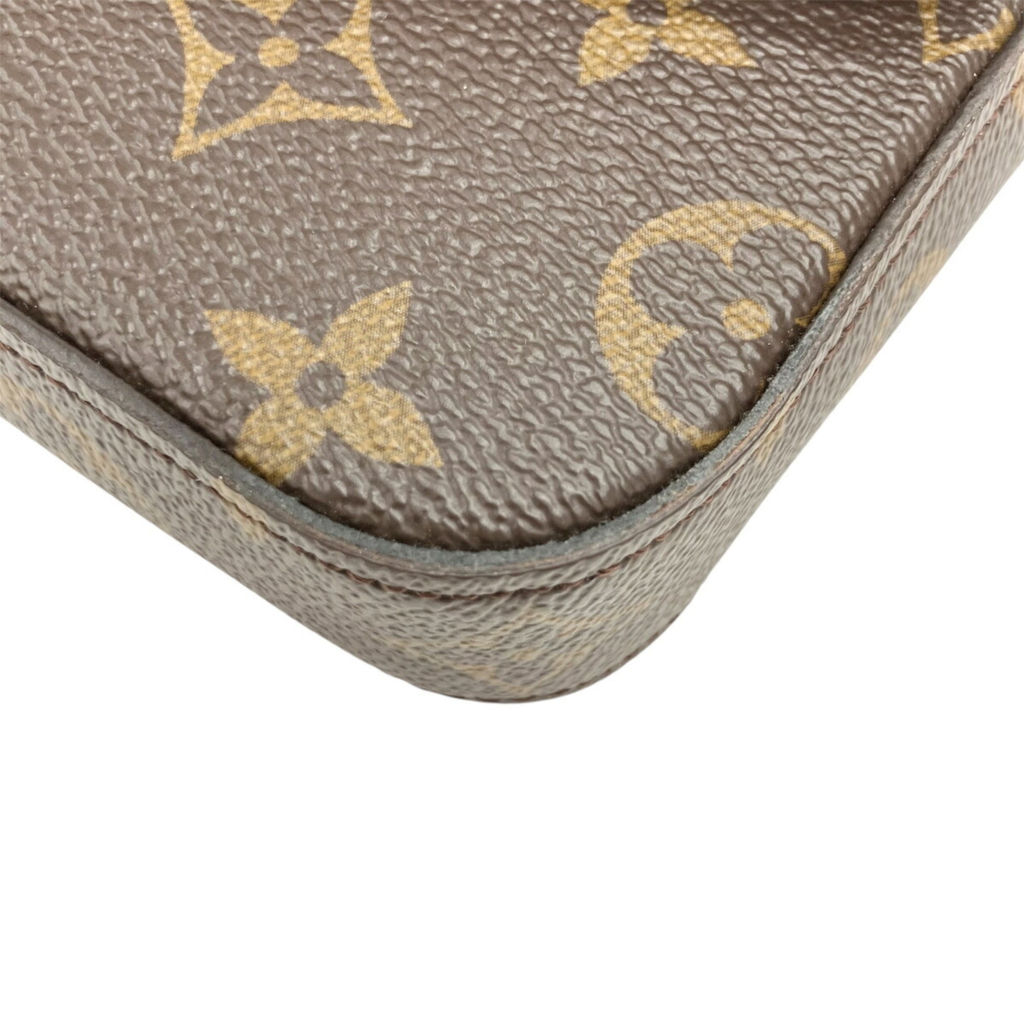 Louis Vuitton Brown Monogram Pochette Shoulder Bag (Pre-Owned)
