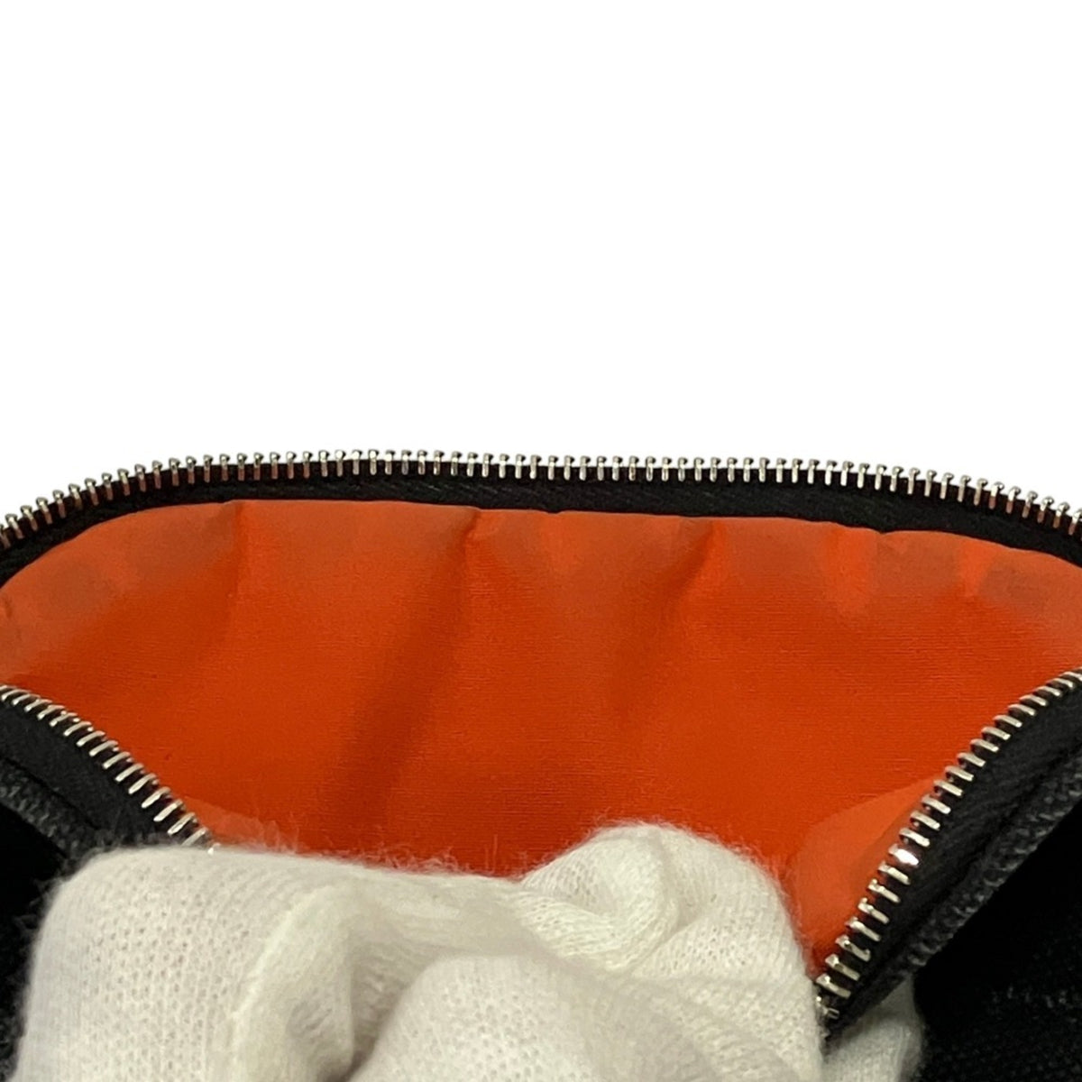 Hermes Black Canvas Cotton Pouch (Pre-Owned)