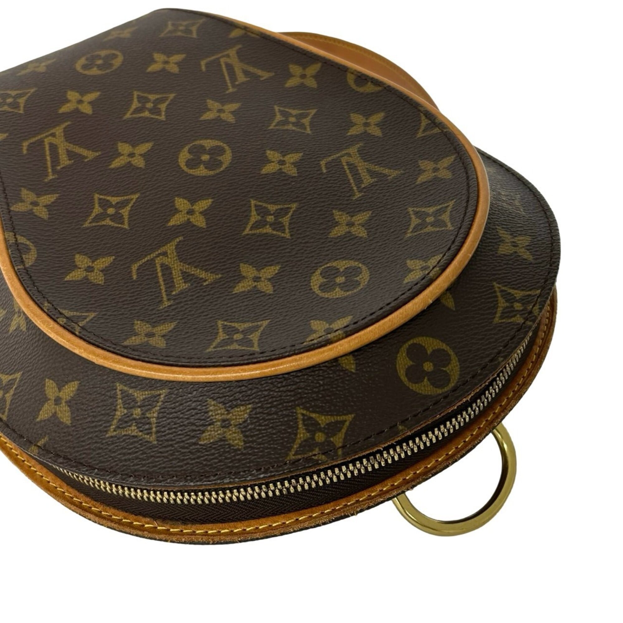 Louis Vuitton Brown Leather Pvc Backpack (Pre-Owned)