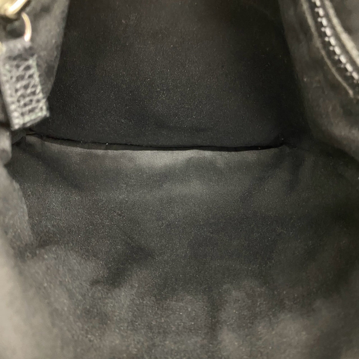 Gucci Black Gray Canvas Leather Pochette Shoulder Bag (Pre-Owned)