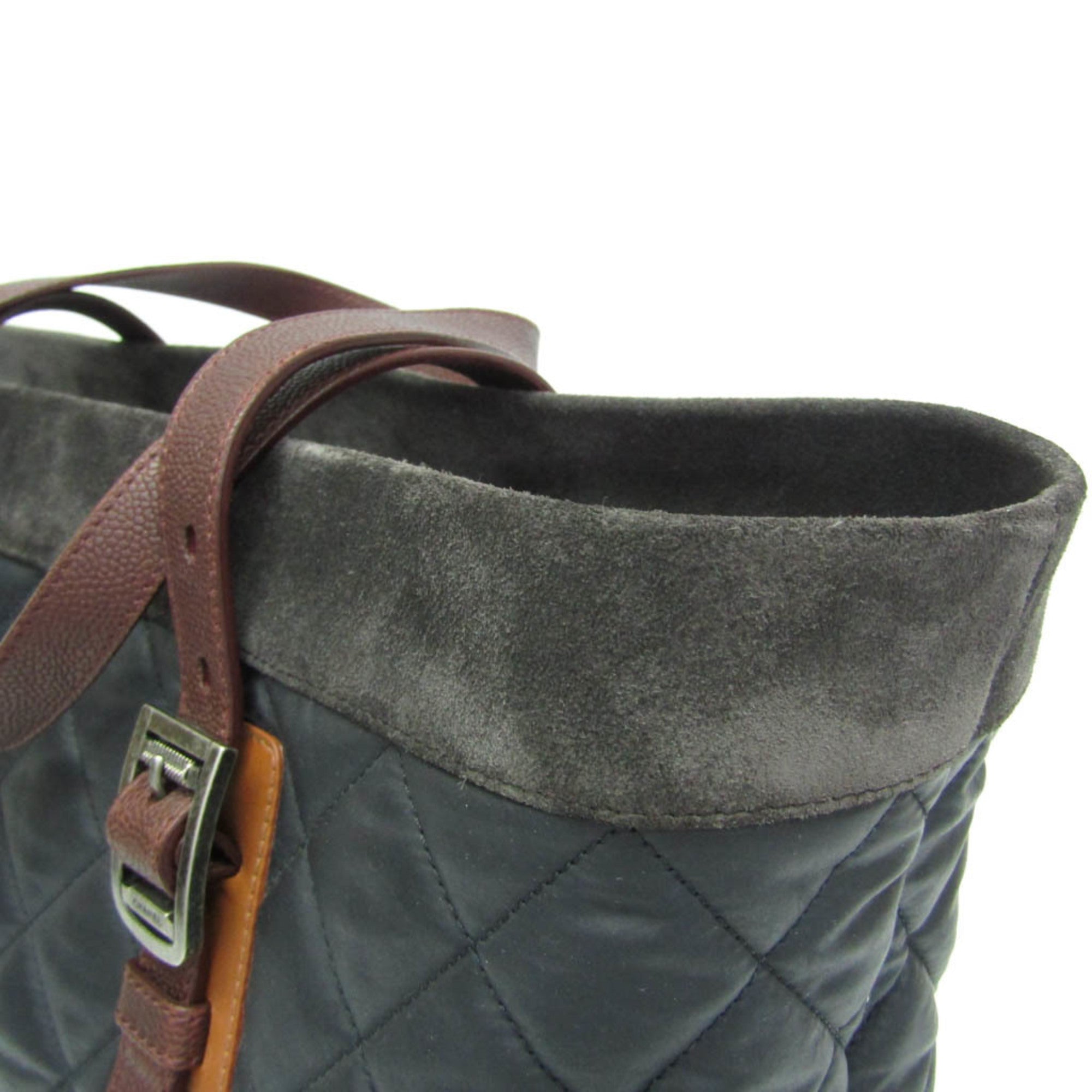 Chanel Paris-Edinburgh Tote Quilted Mixed Coated Canvas With Flannel Multicolour Tweed Tote Bag Bag (Pre-Owned)