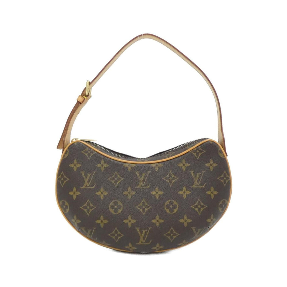 Louis Vuitton Marron Coated Canvas Pochette Shoulder Bag (Pre-Owned)